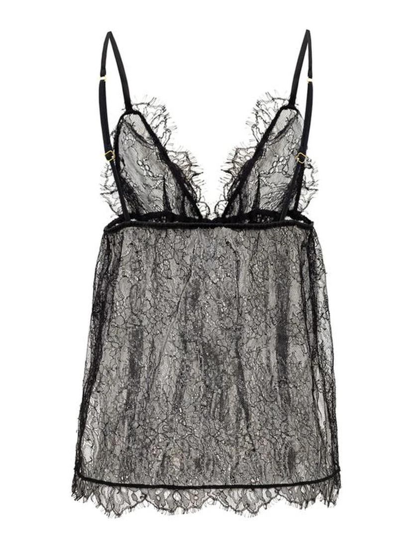 Black Polyamide Top