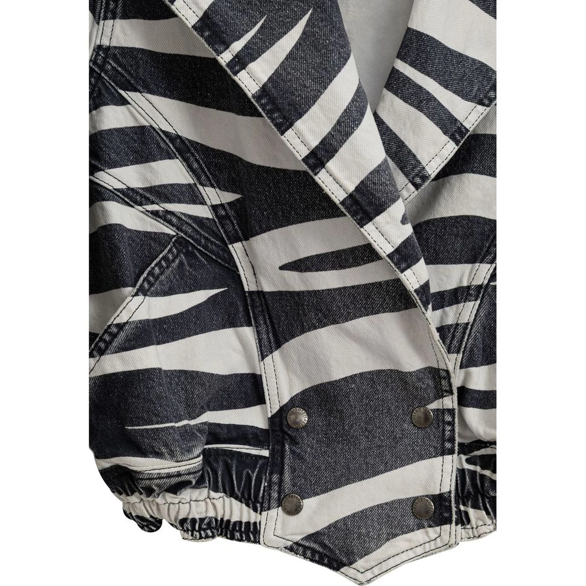 Black And White Cotton Blazer
