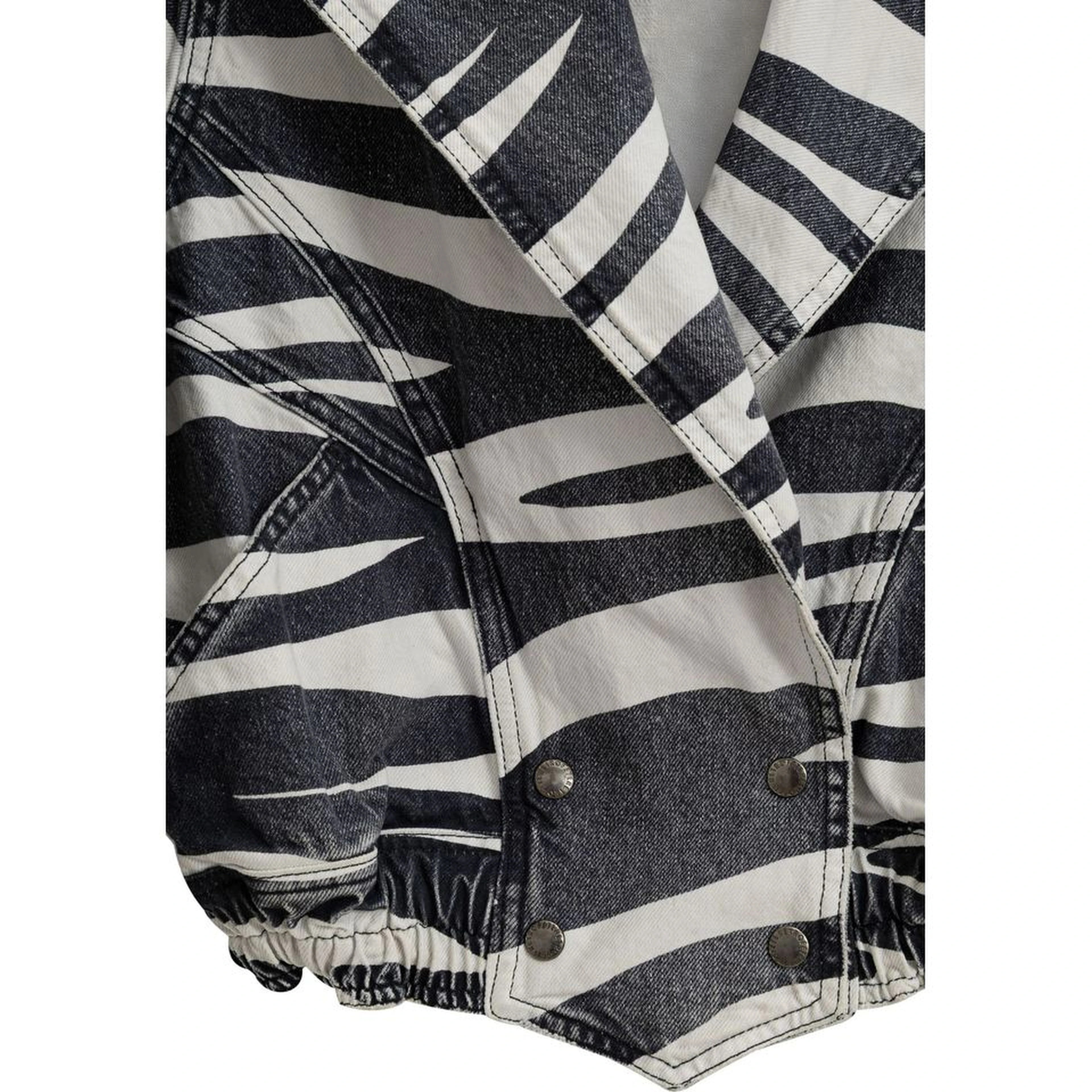 Black And White Cotton Blazer