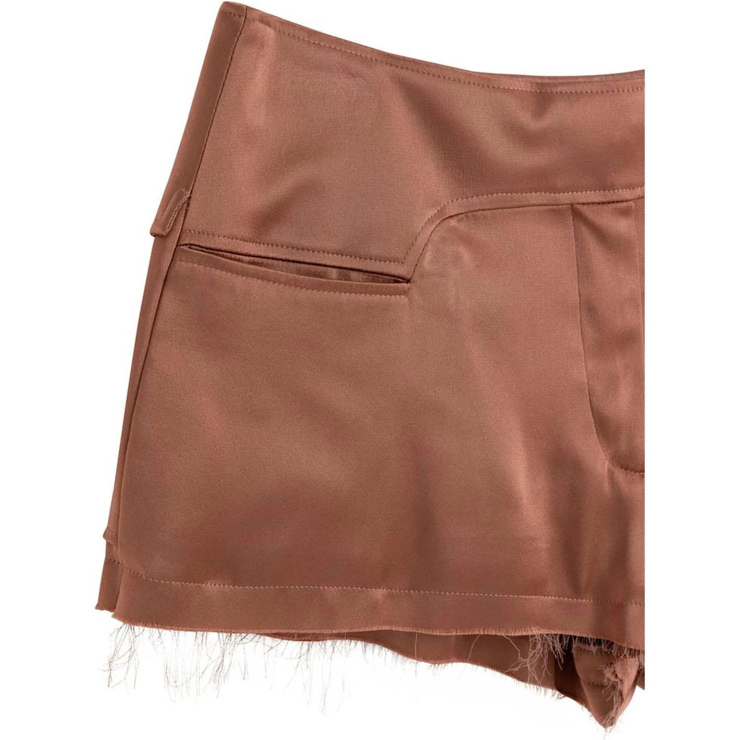 Pink Viscose Shorts