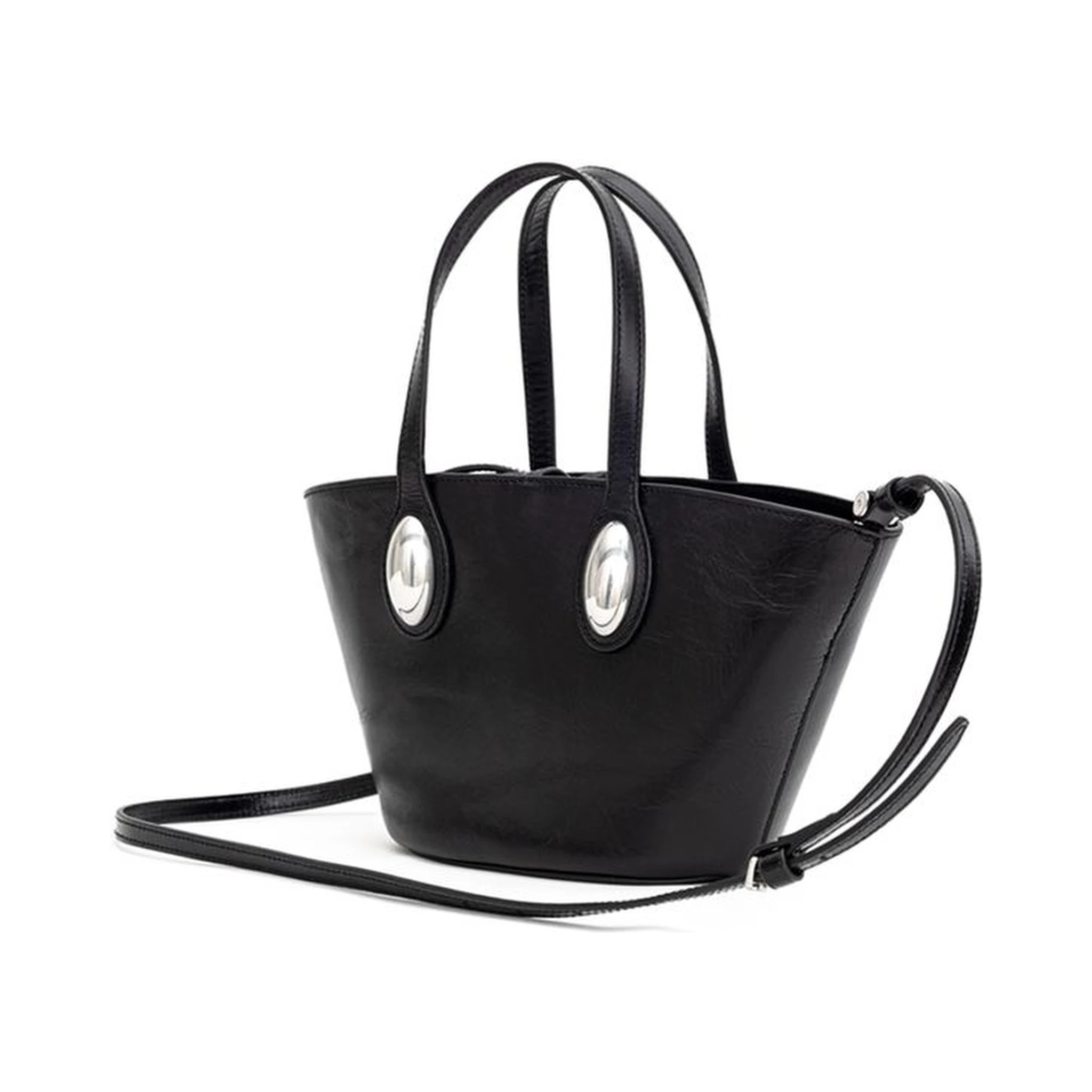 Black Leather Shoulder Bag