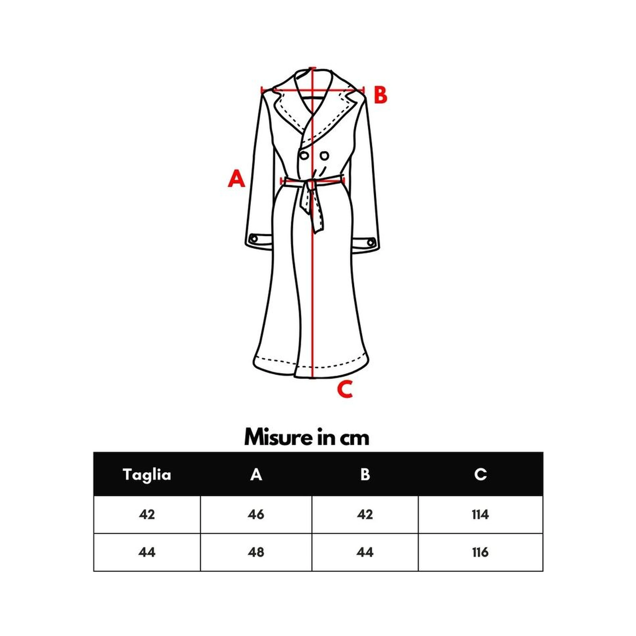 Blue Cotton Trench Coat