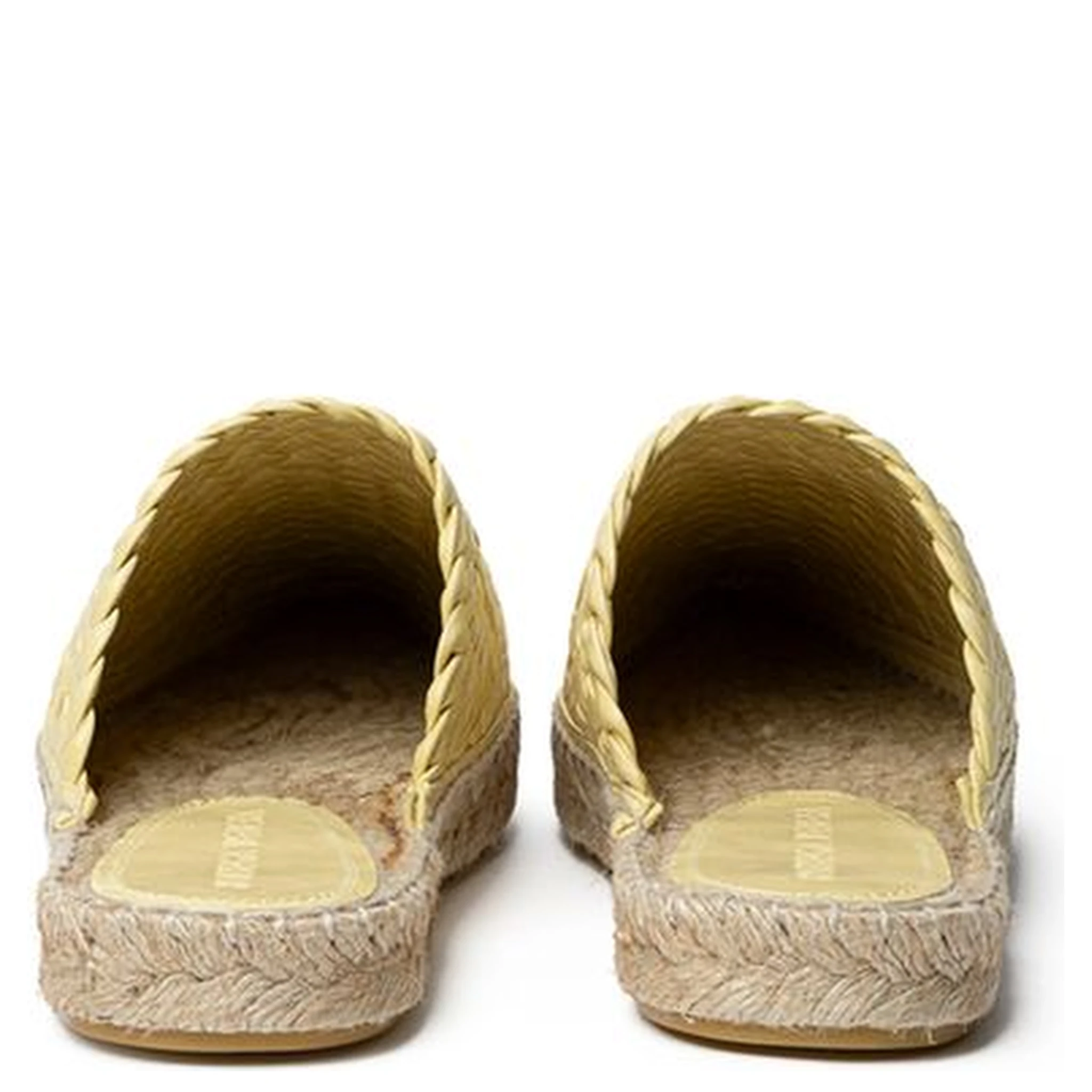 Yellow Leather Espadrille