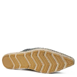 Green Leather Espadrilles