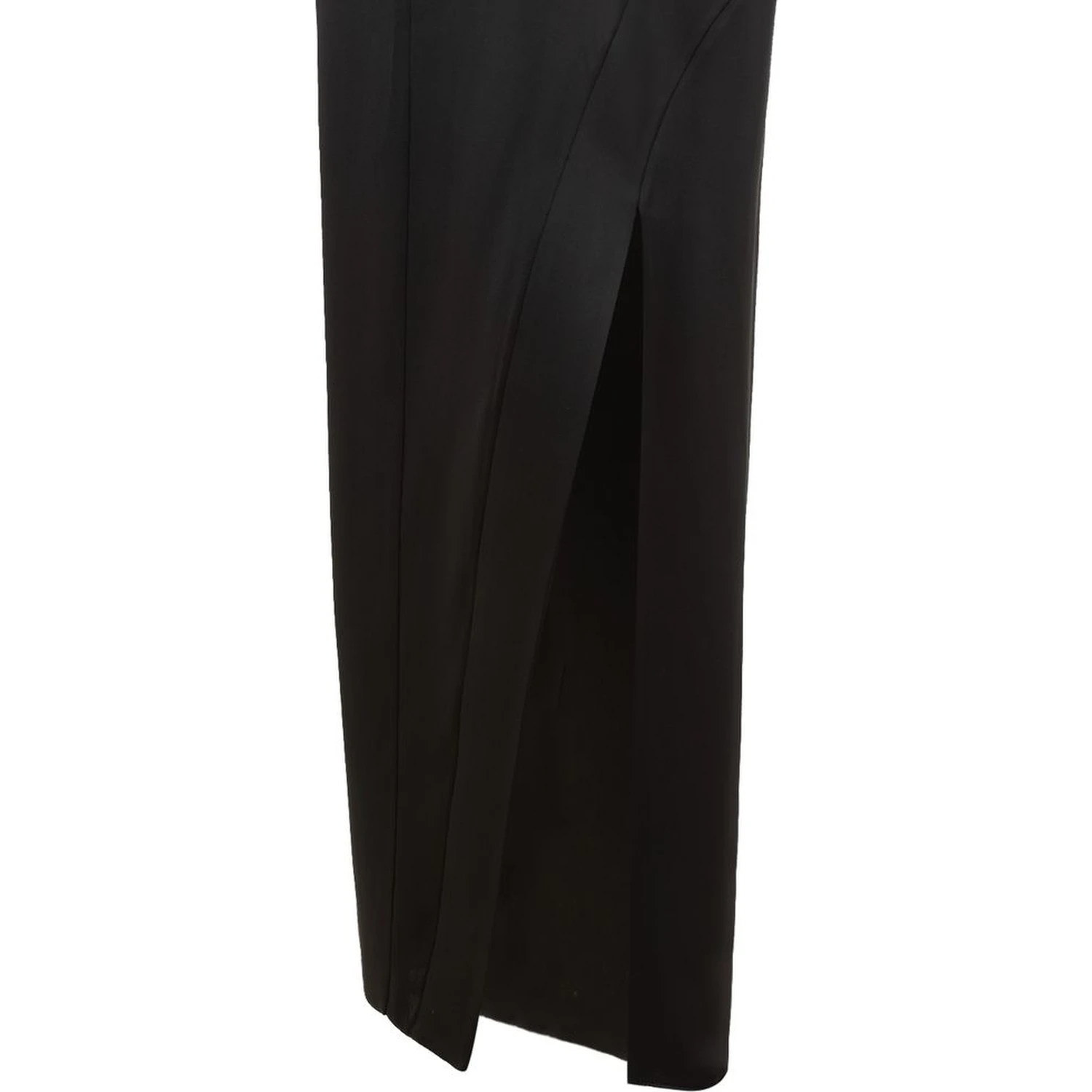 Black Acetate Long Skirt