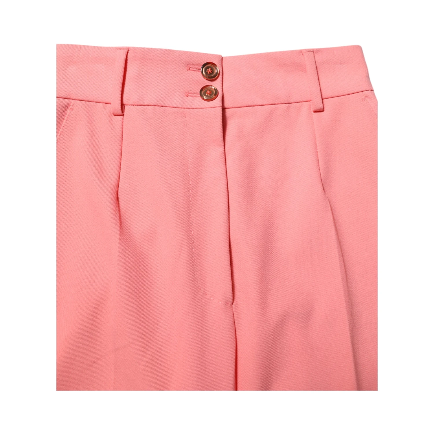 Pink High Waist Tapered Dress Pants