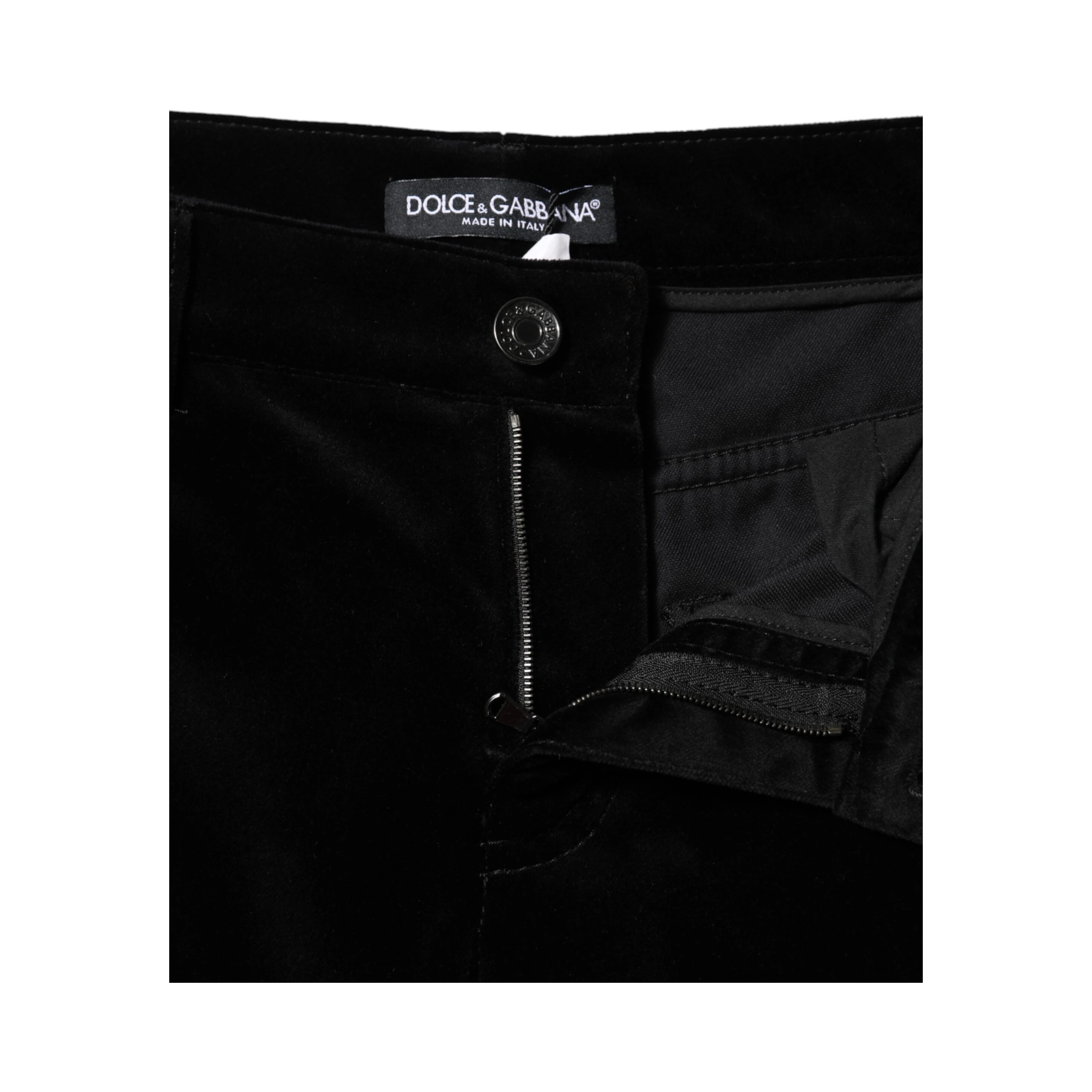 Black Cotton Skinny Capri Cropped Denim Jeans