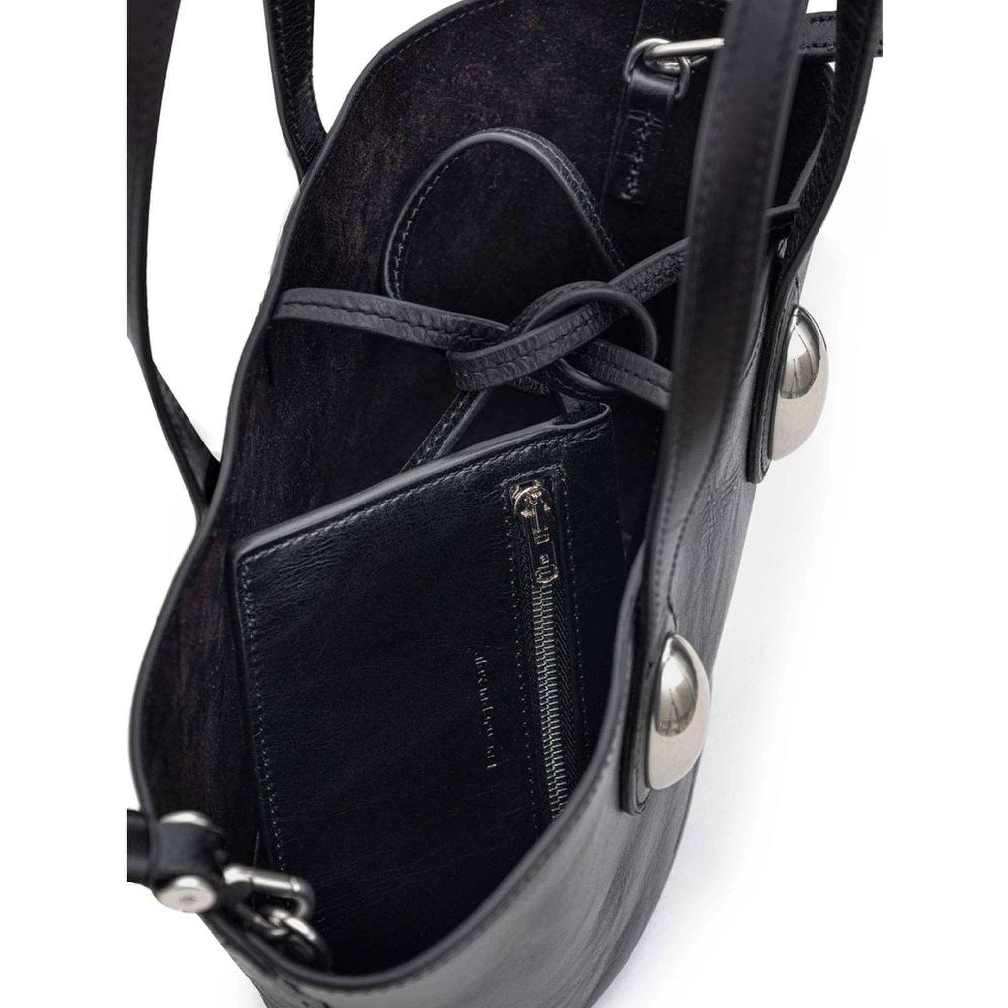 Black Leather Shoulder Bag