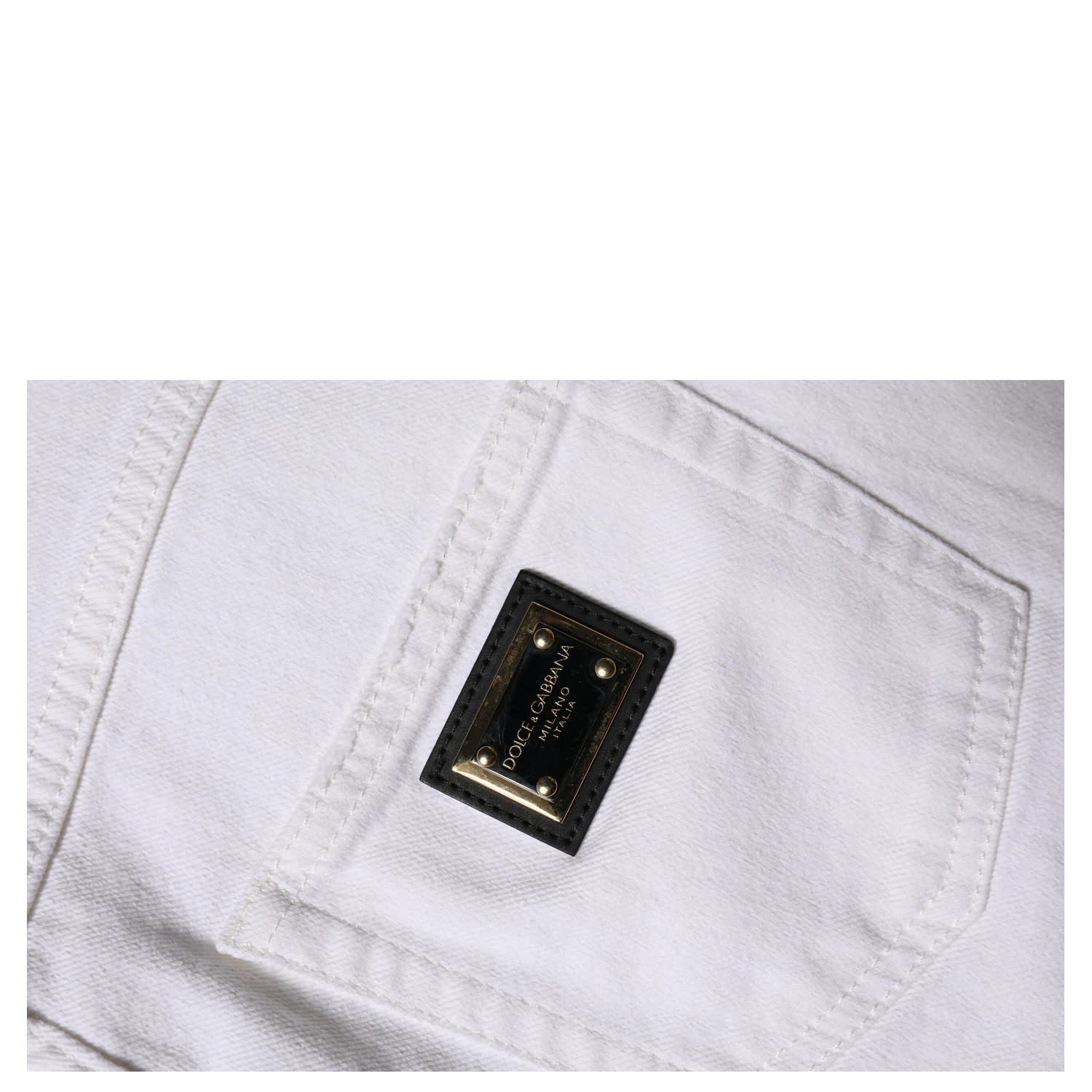 White Cotton High Waist Straight Denim Jeans