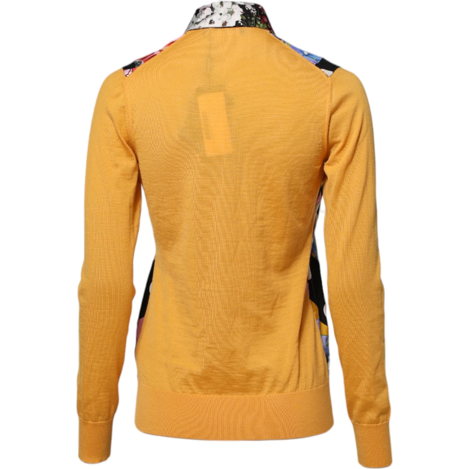 Multicolor Floral Long Sleeves Polo Top