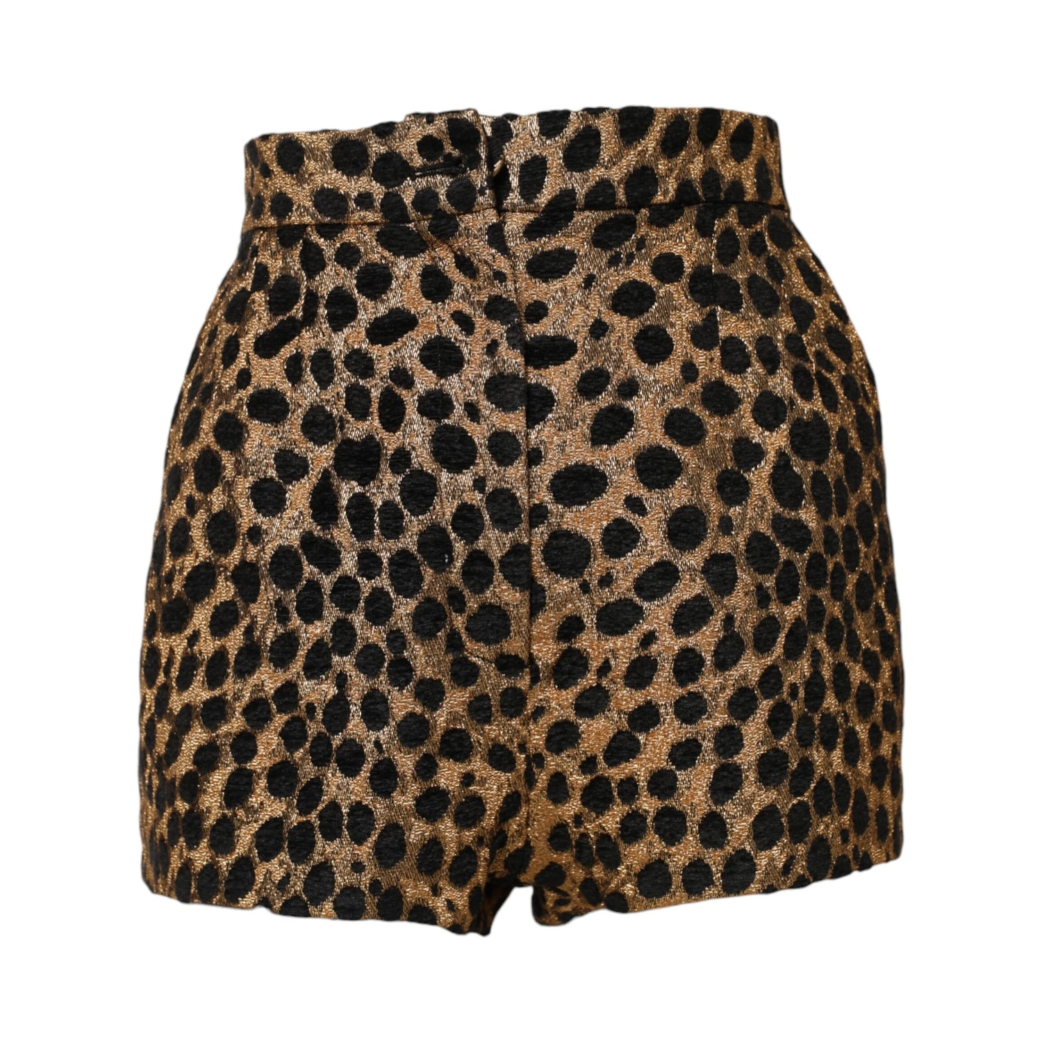 Brown Leopard High Waisted Hot Pants Shorts