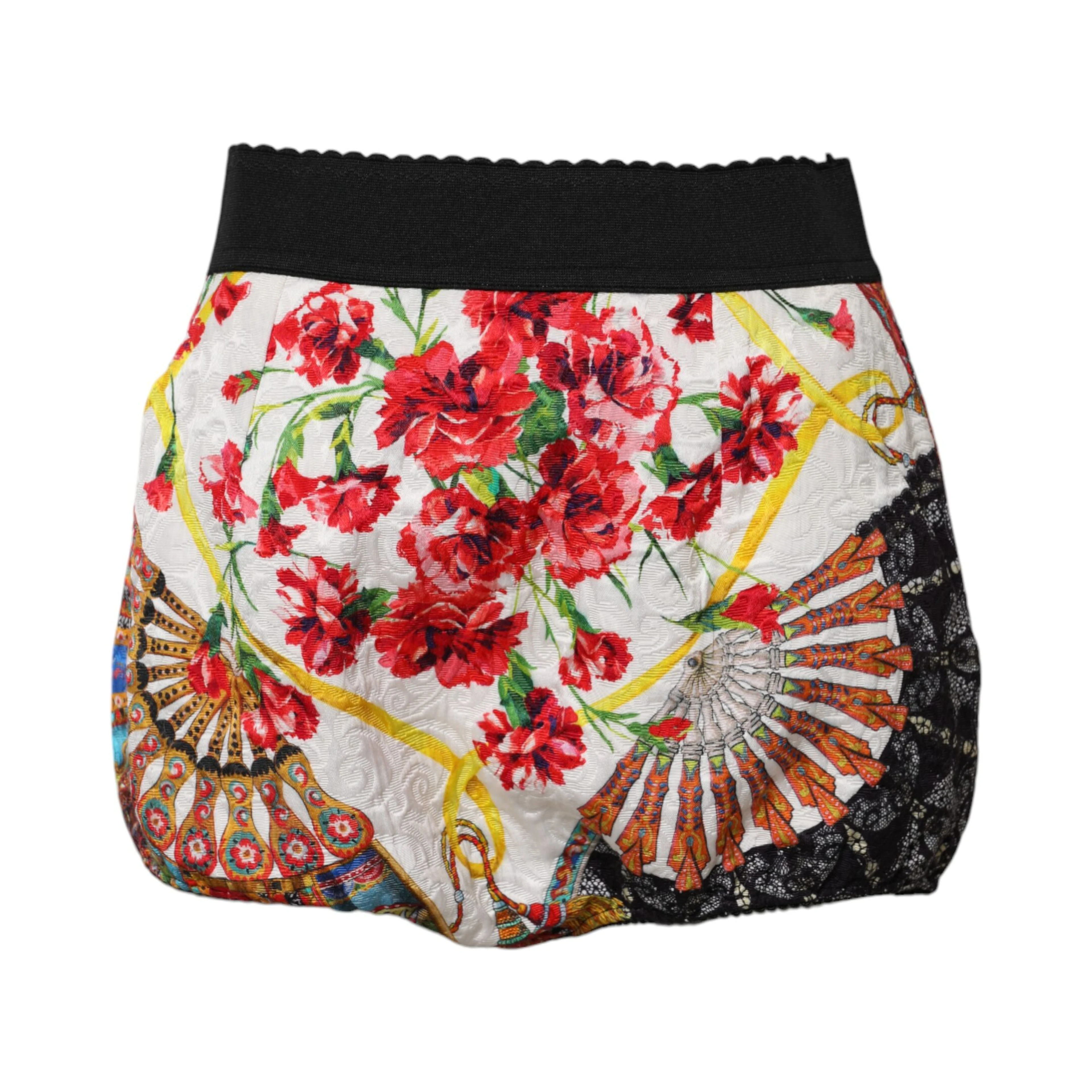Multicolor Floral High Waist Hot Pants Shorts