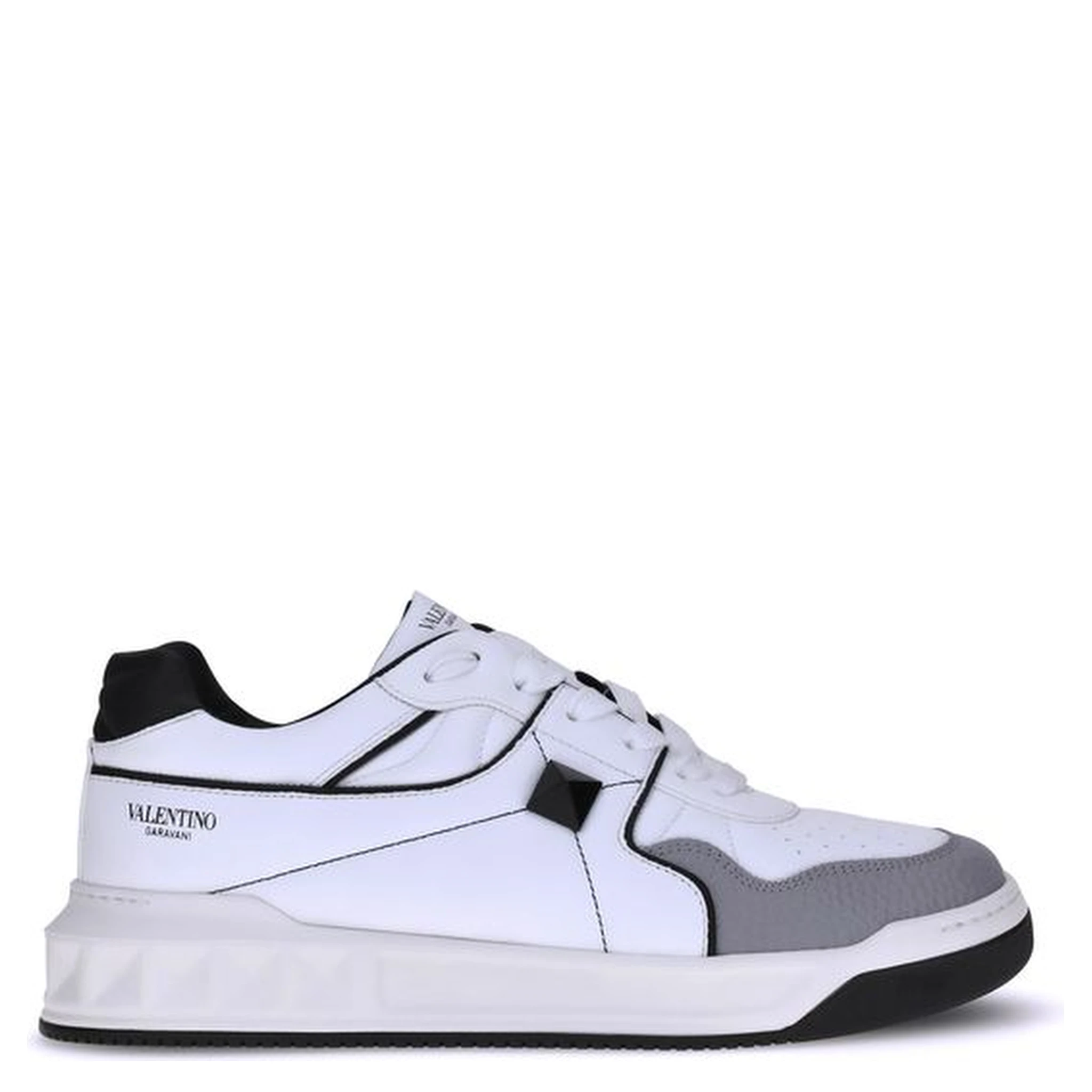 White Calf Leather Bos Taurus Low Top Sneakers