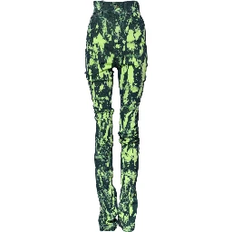 Green Color Splash High Waist Denim Jeans