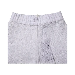 White Linen High Waisted Hot Pants Shorts