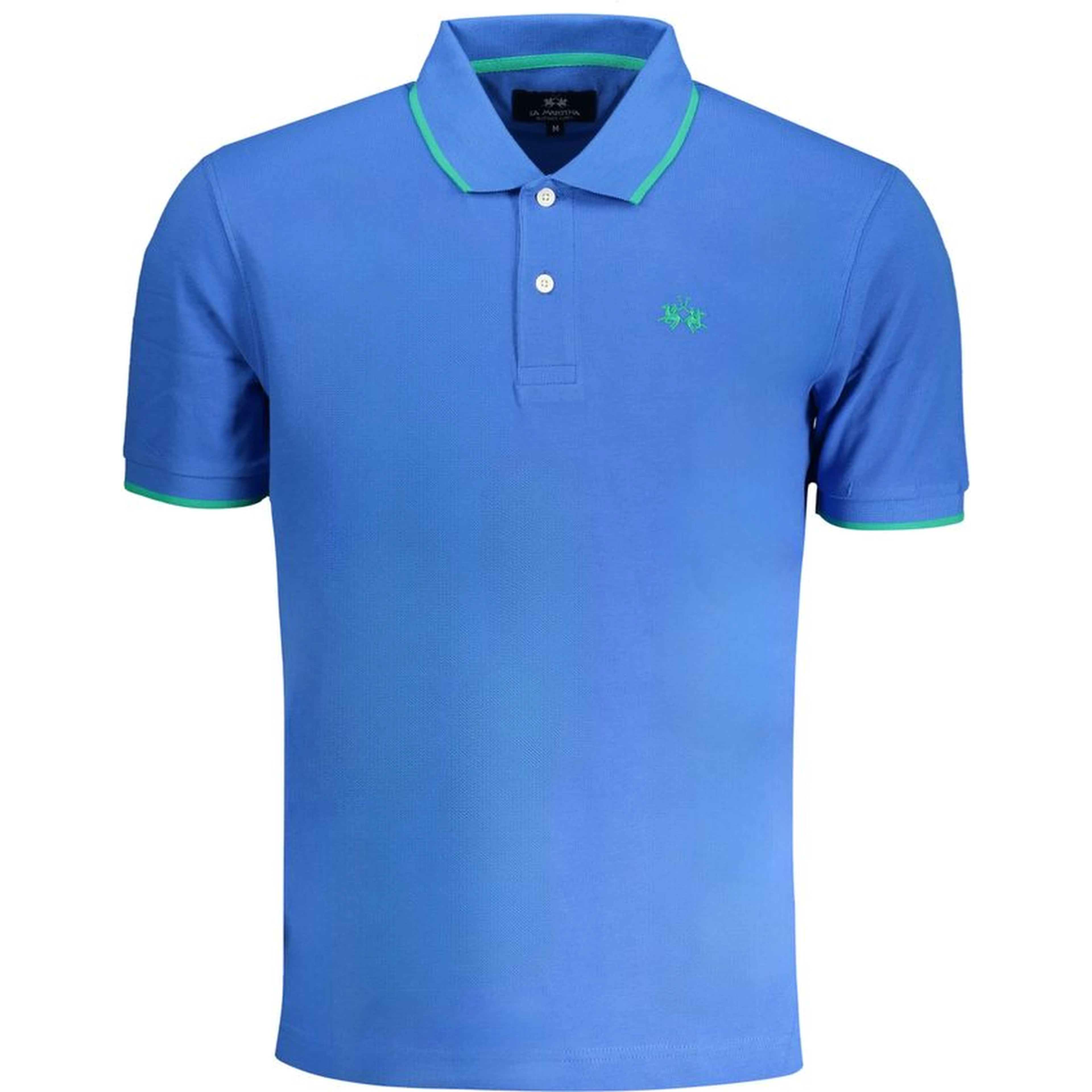 Blue Cotton Polo Shirt