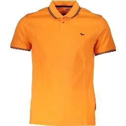 Orange Cotton Polo Shirt