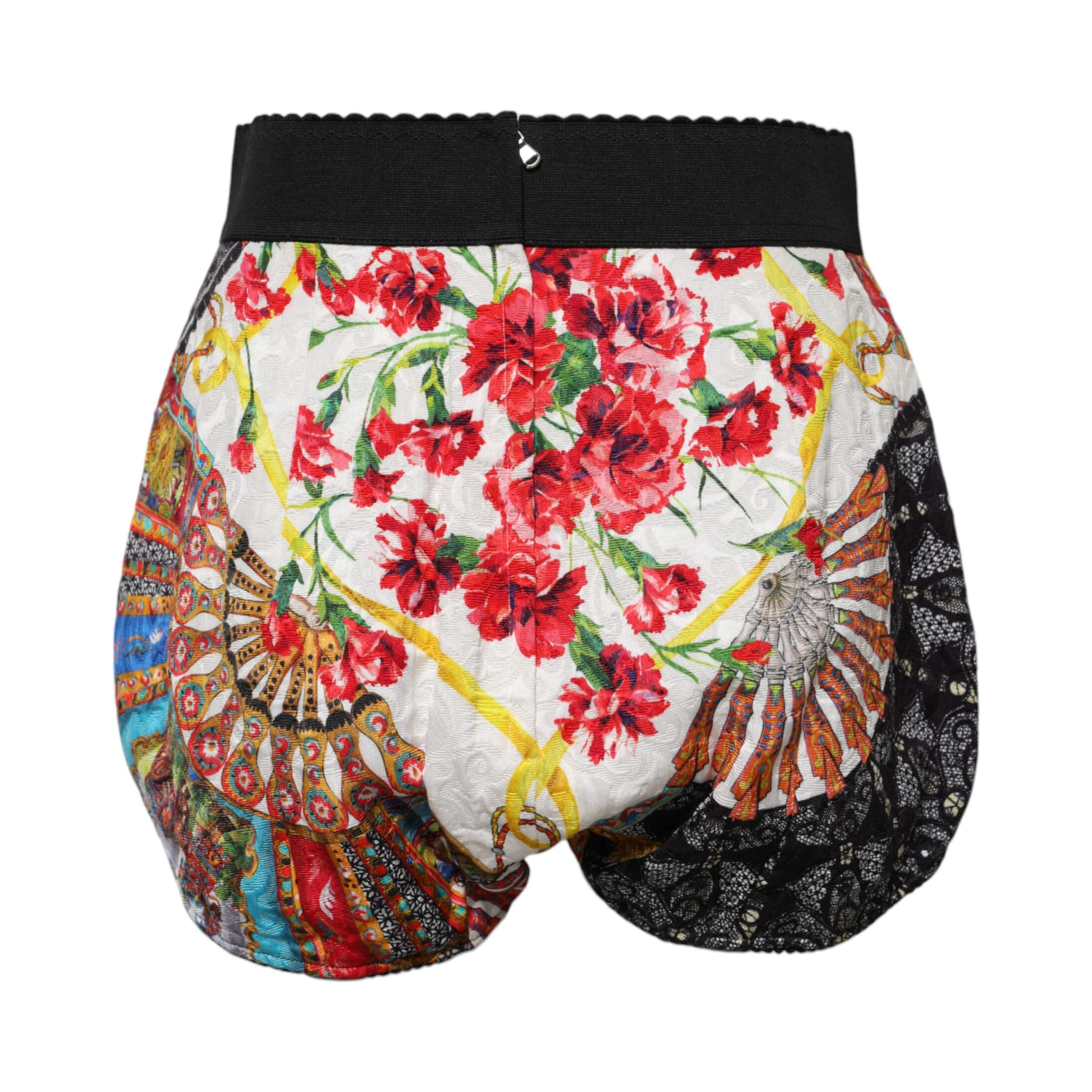 Multicolor Floral High Waist Hot Pants Shorts