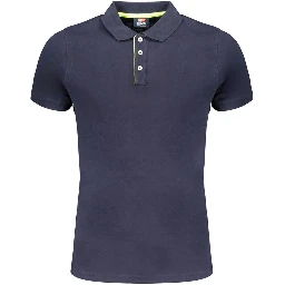 Blue Cotton Polo Shirt