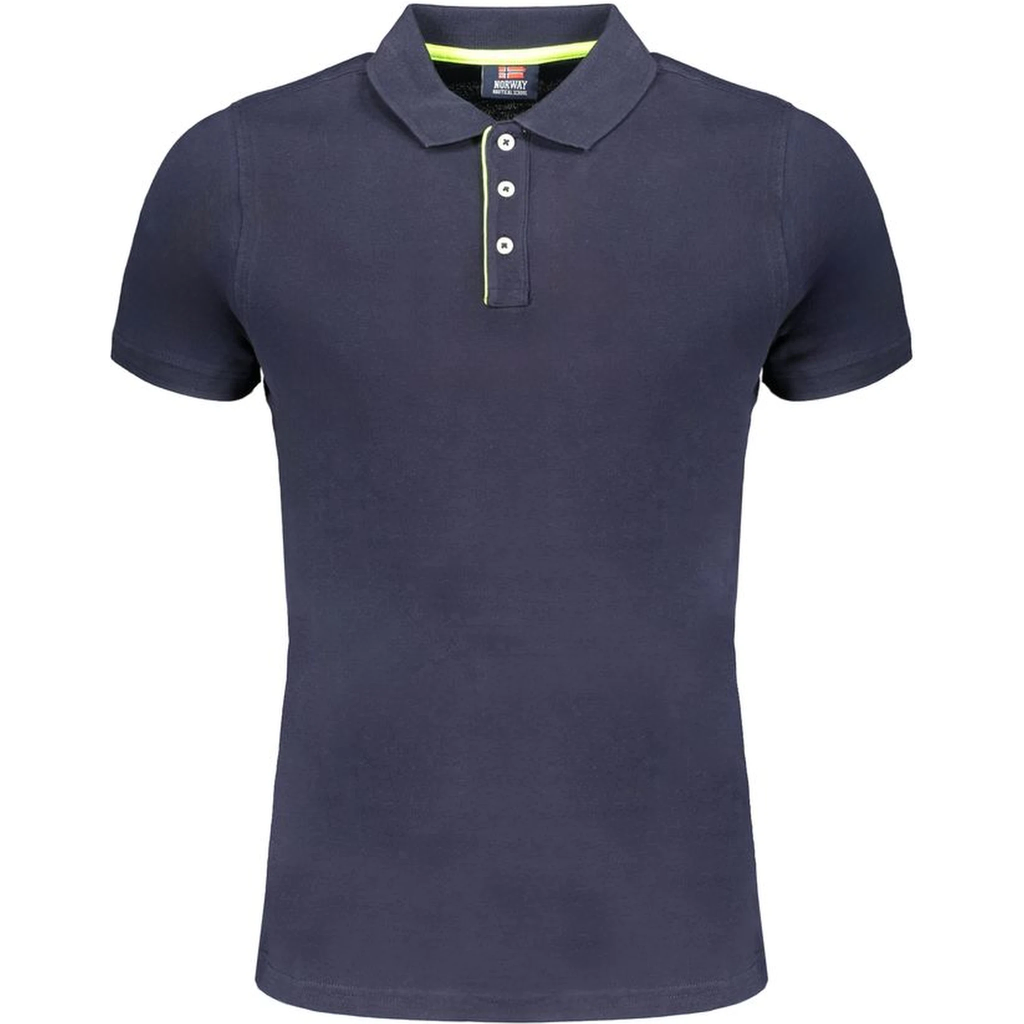 Blue Cotton Polo Shirt
