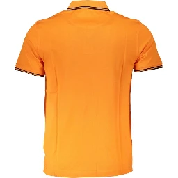Orange Cotton Polo Shirt