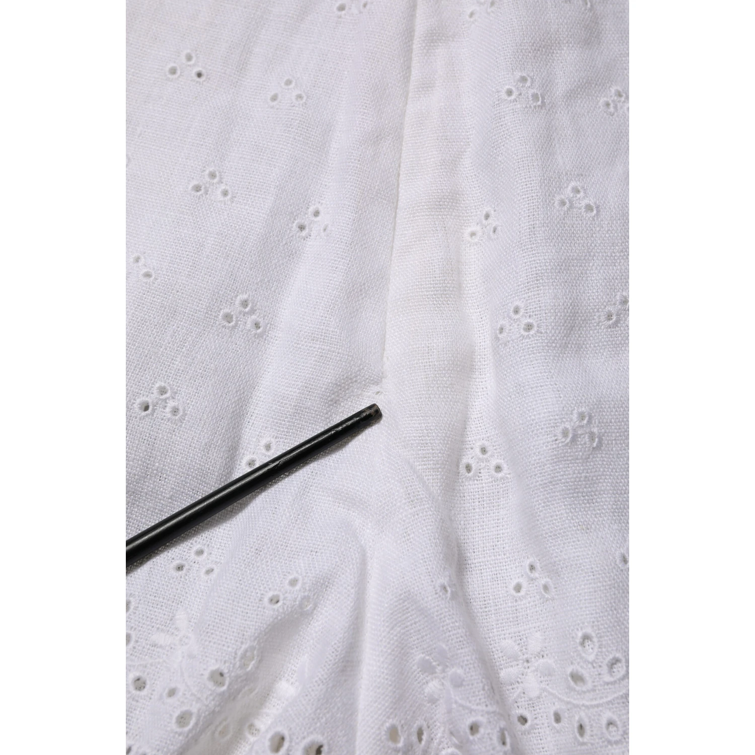 White Linen High Waisted Hot Pants Shorts