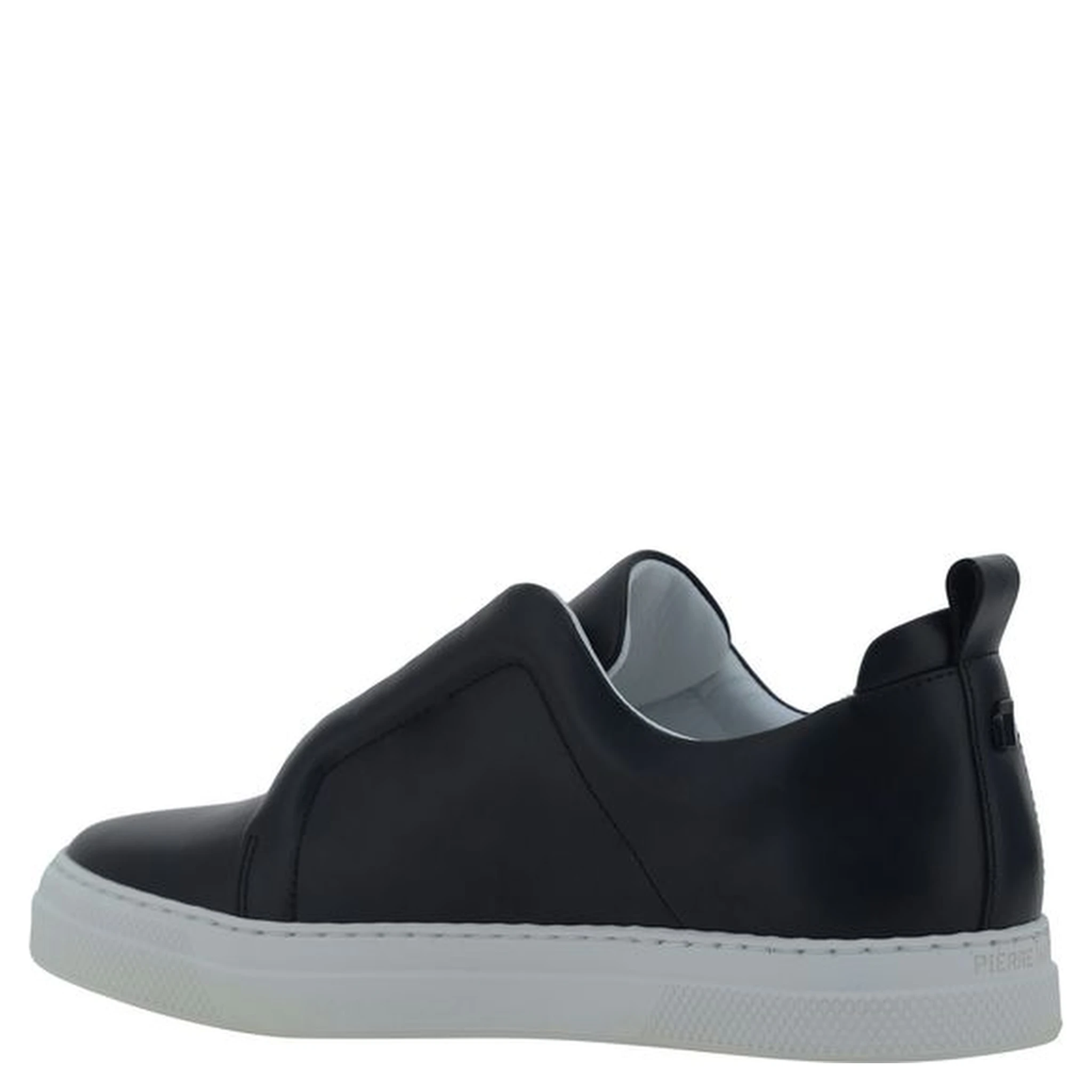 Black Calf Leather Bos Taurus Low Top Sneakers