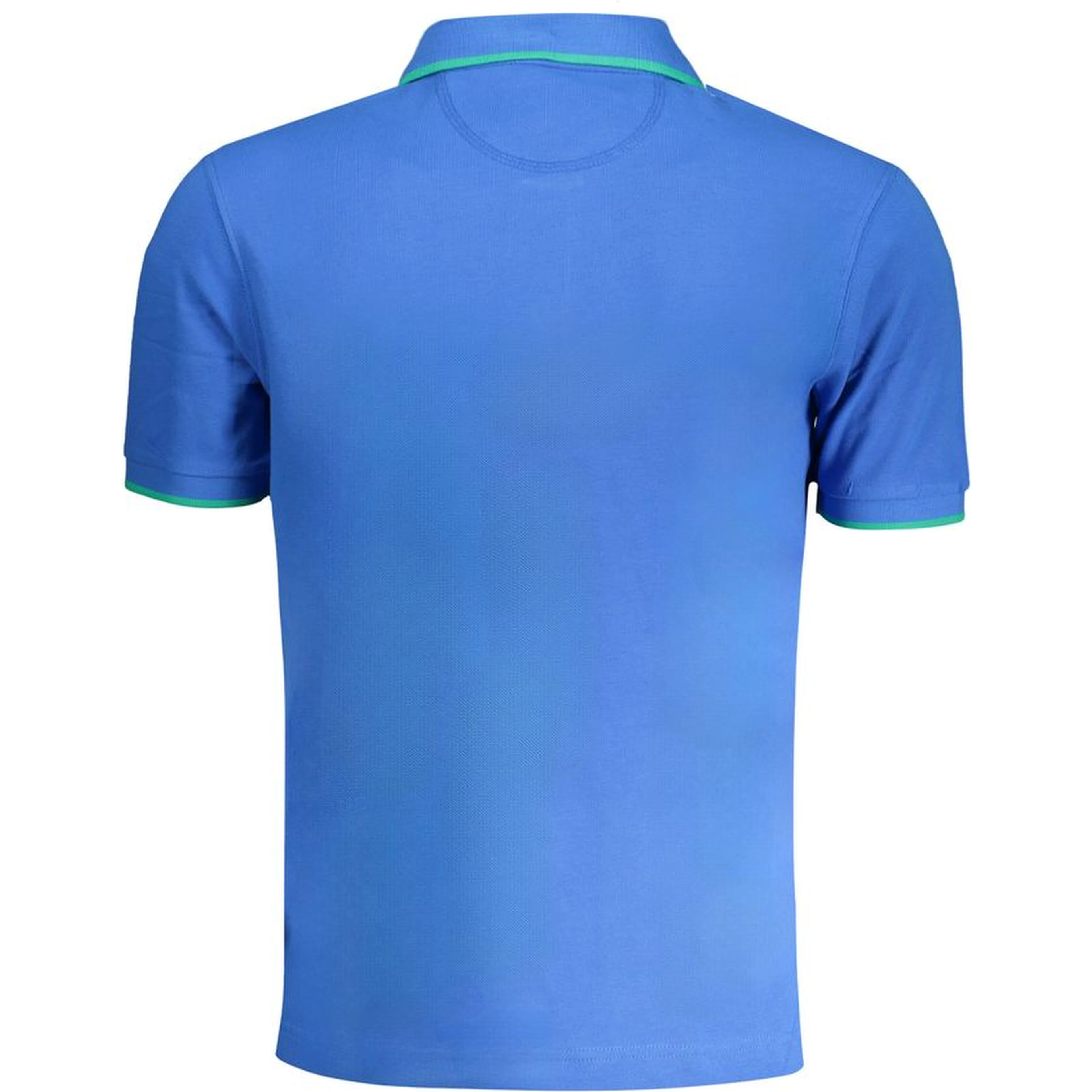 Blue Cotton Polo Shirt