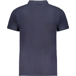 Blue Cotton Polo Shirt