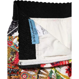 Multicolor Floral High Waist Hot Pants Shorts