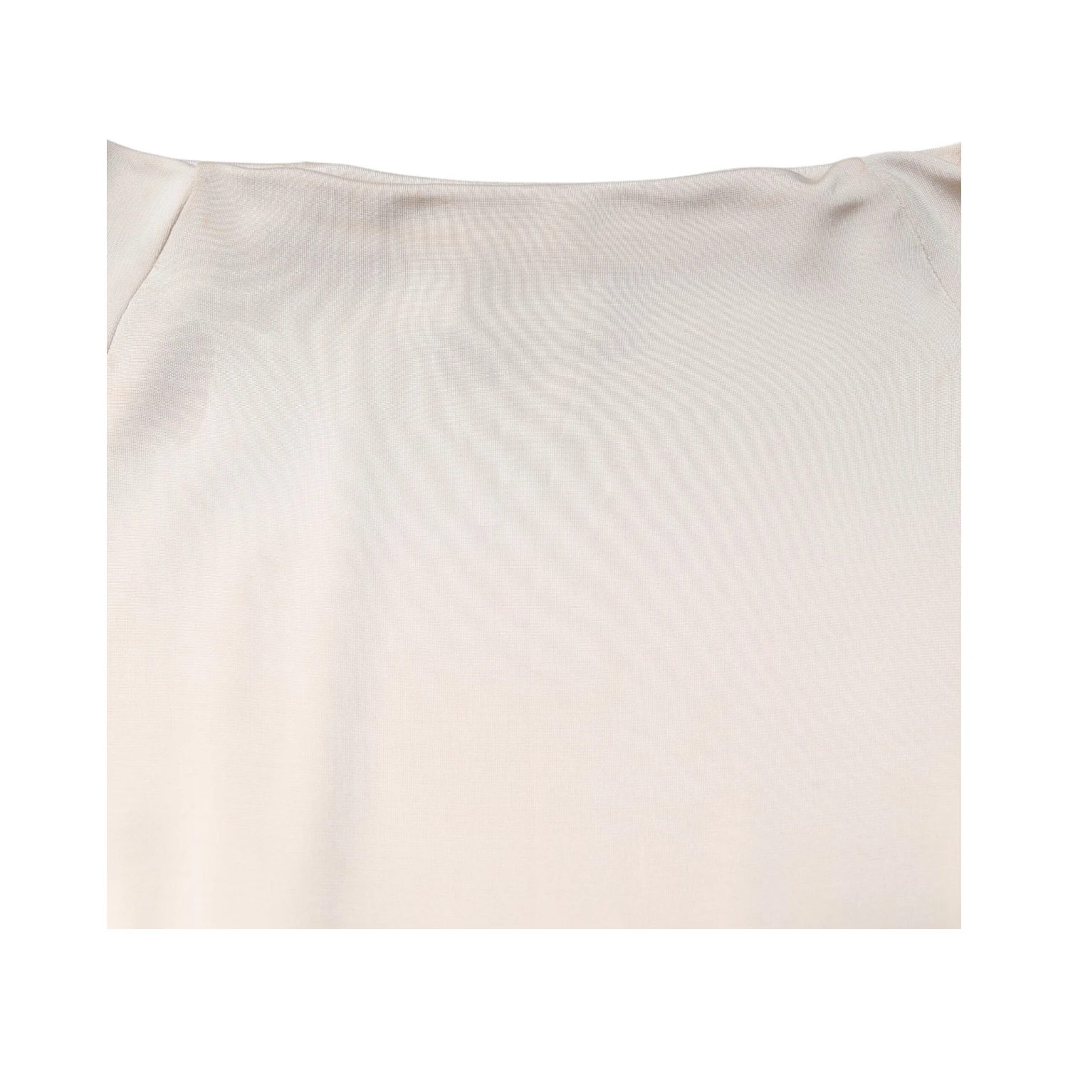 Ivory Viscose Sheath Knee Length Dress