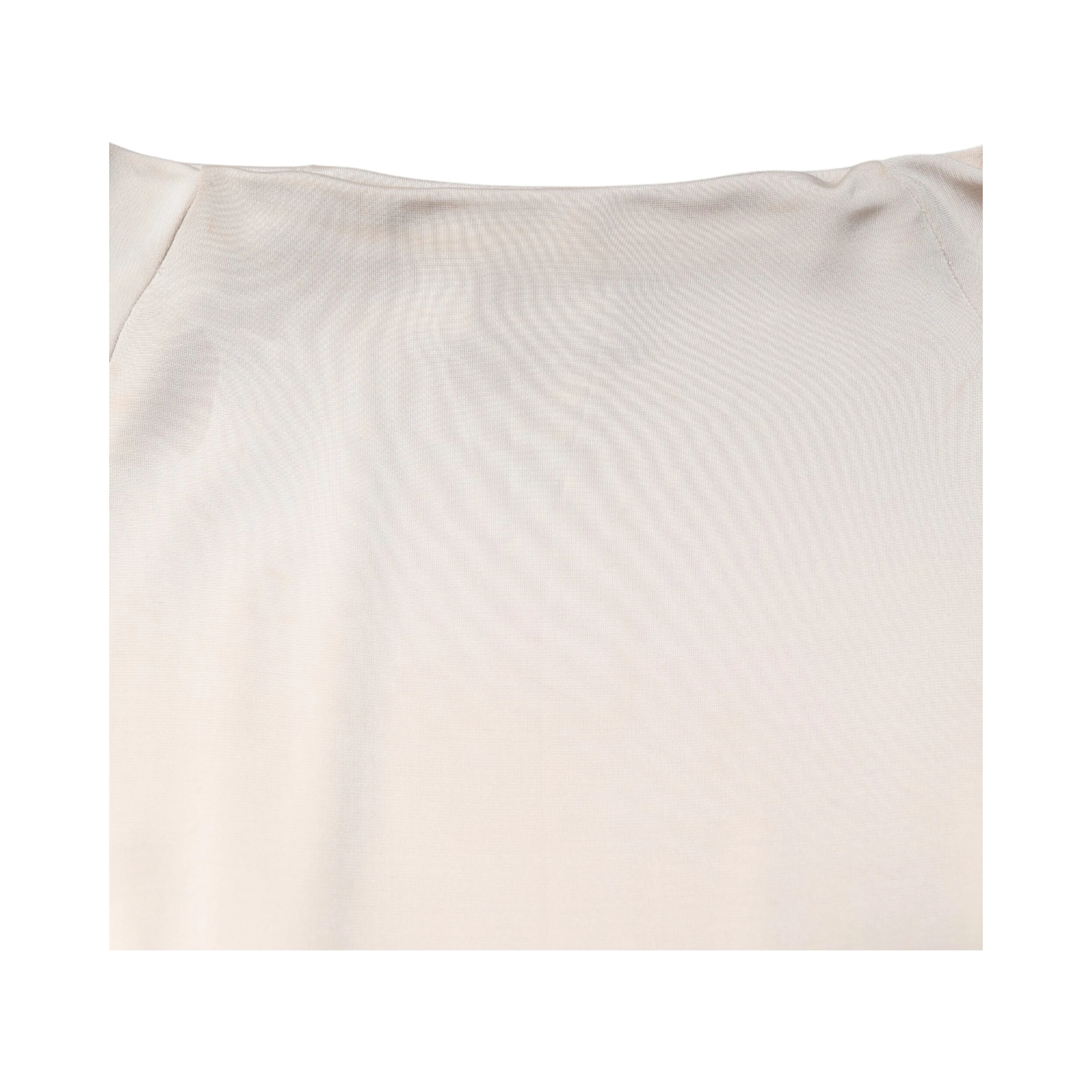Ivory Viscose Sheath Knee Length Dress