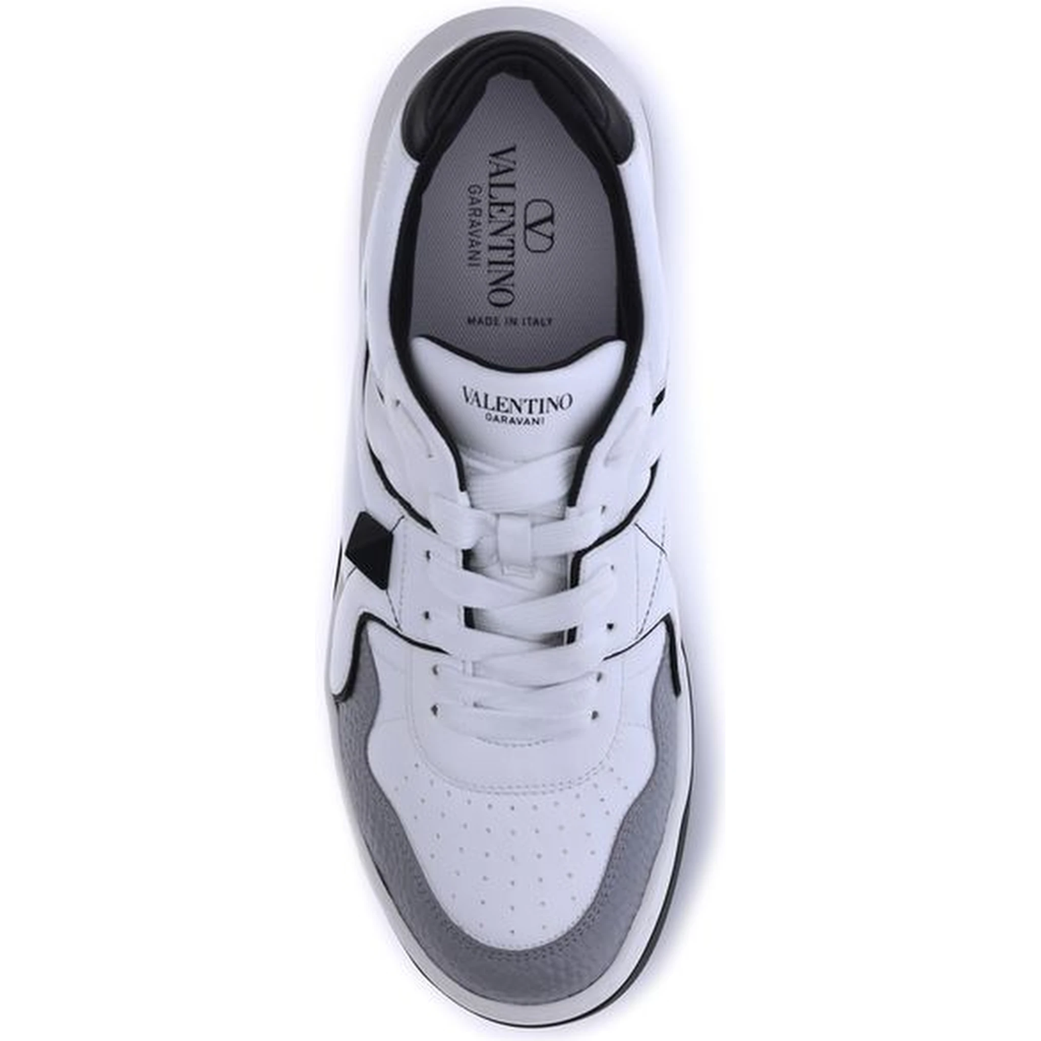 White Calf Leather Bos Taurus Low Top Sneakers