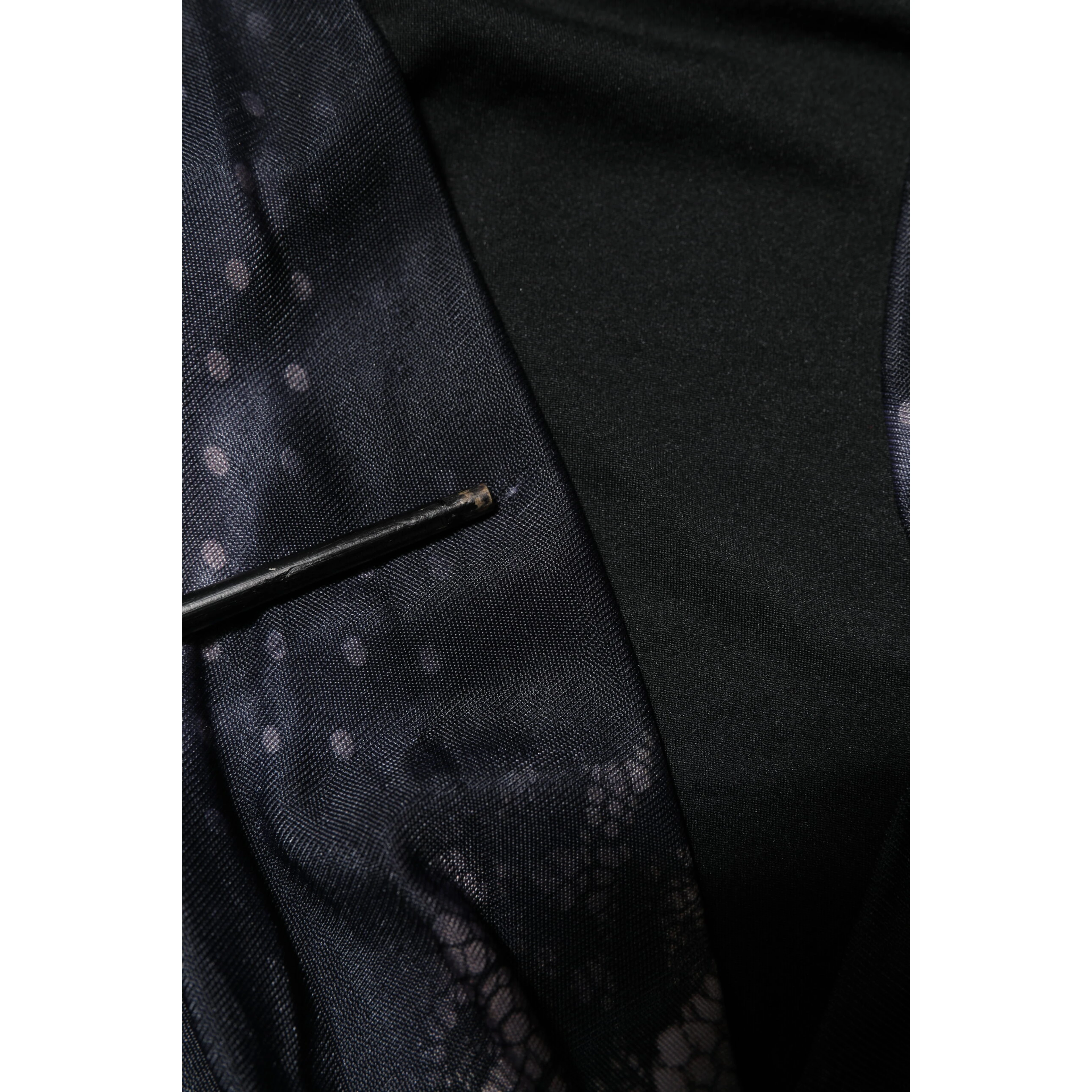 Black Floral Viscose Sheath Midi Dress
