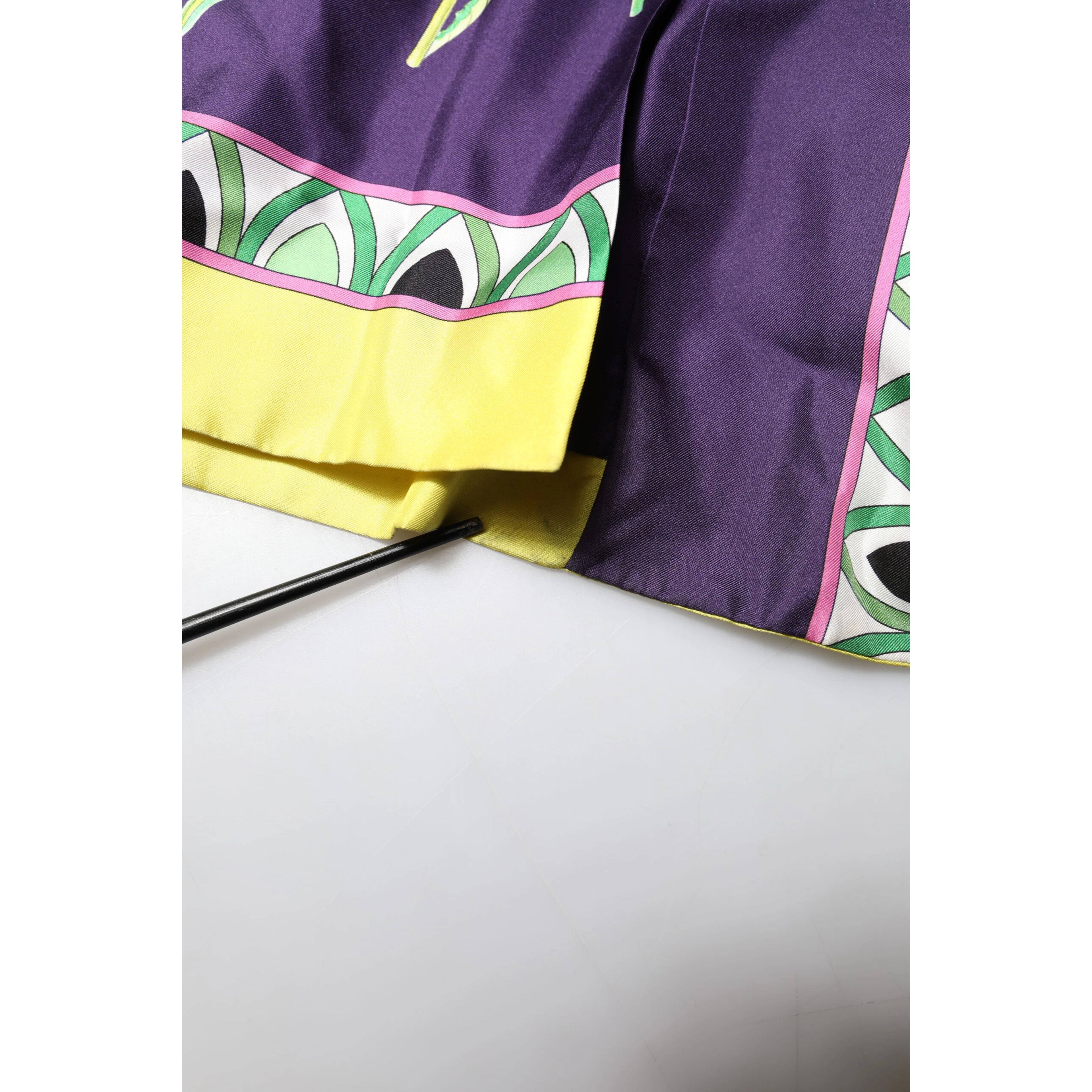Blue Floral Print Silk Long Sleeves Wrap Robe