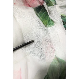 White Floral Roses Silk Maxi Long Gown Dress