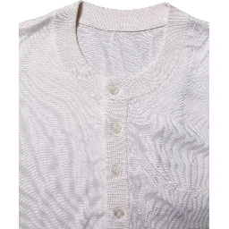White Silk Short Sleeves Men Henley T-shirt