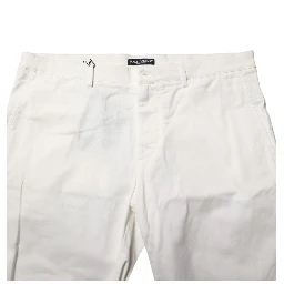 White Chinos Cotton Stretch Men Casual Shorts