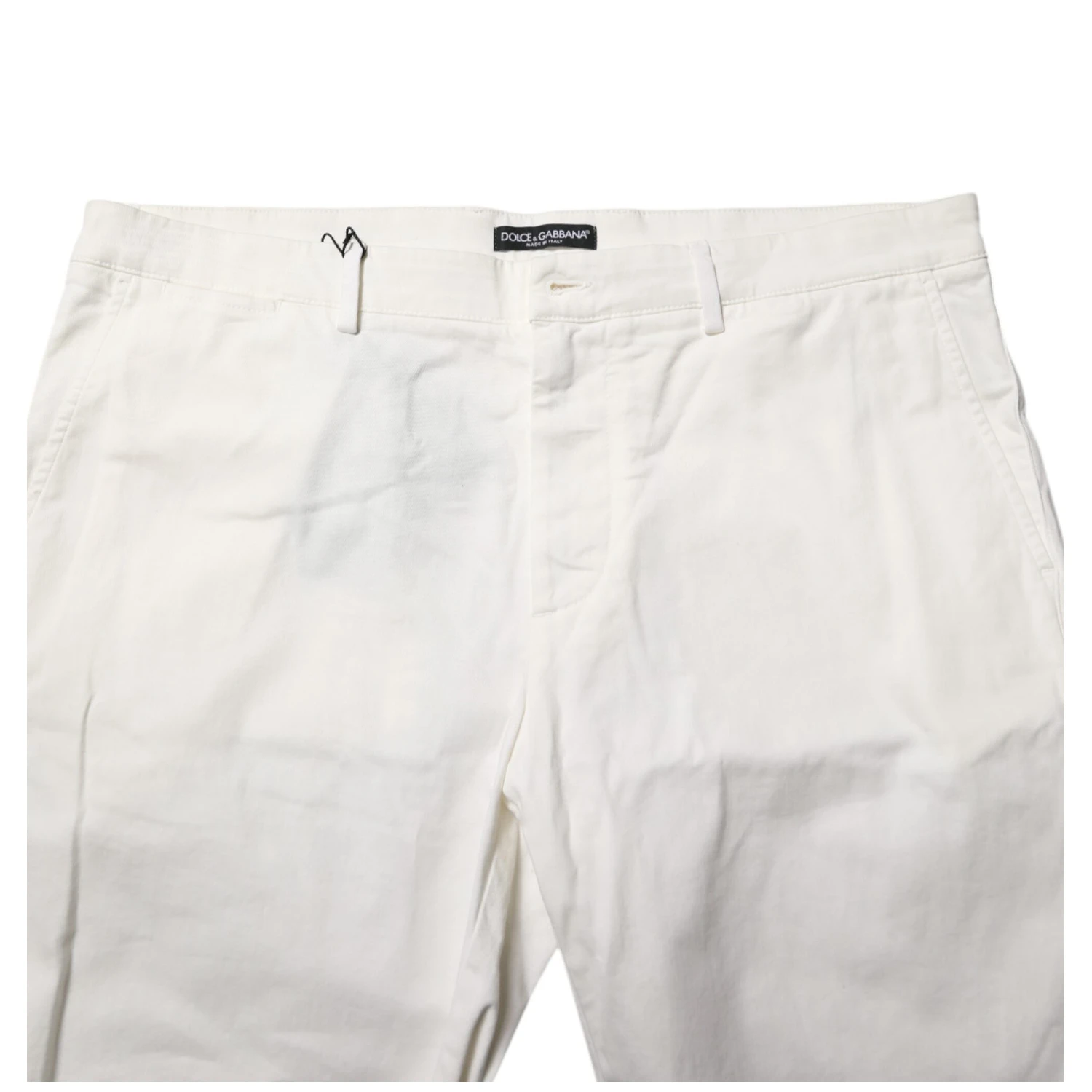 White Chinos Cotton Stretch Men Casual Shorts