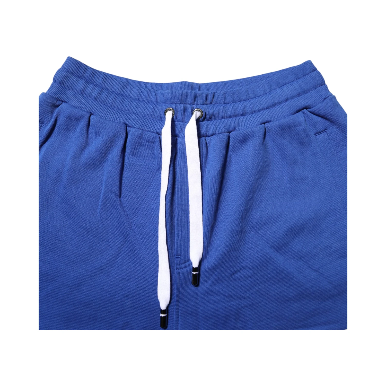 Blue Logo Cotton Bermuda Sweatshorts Shorts
