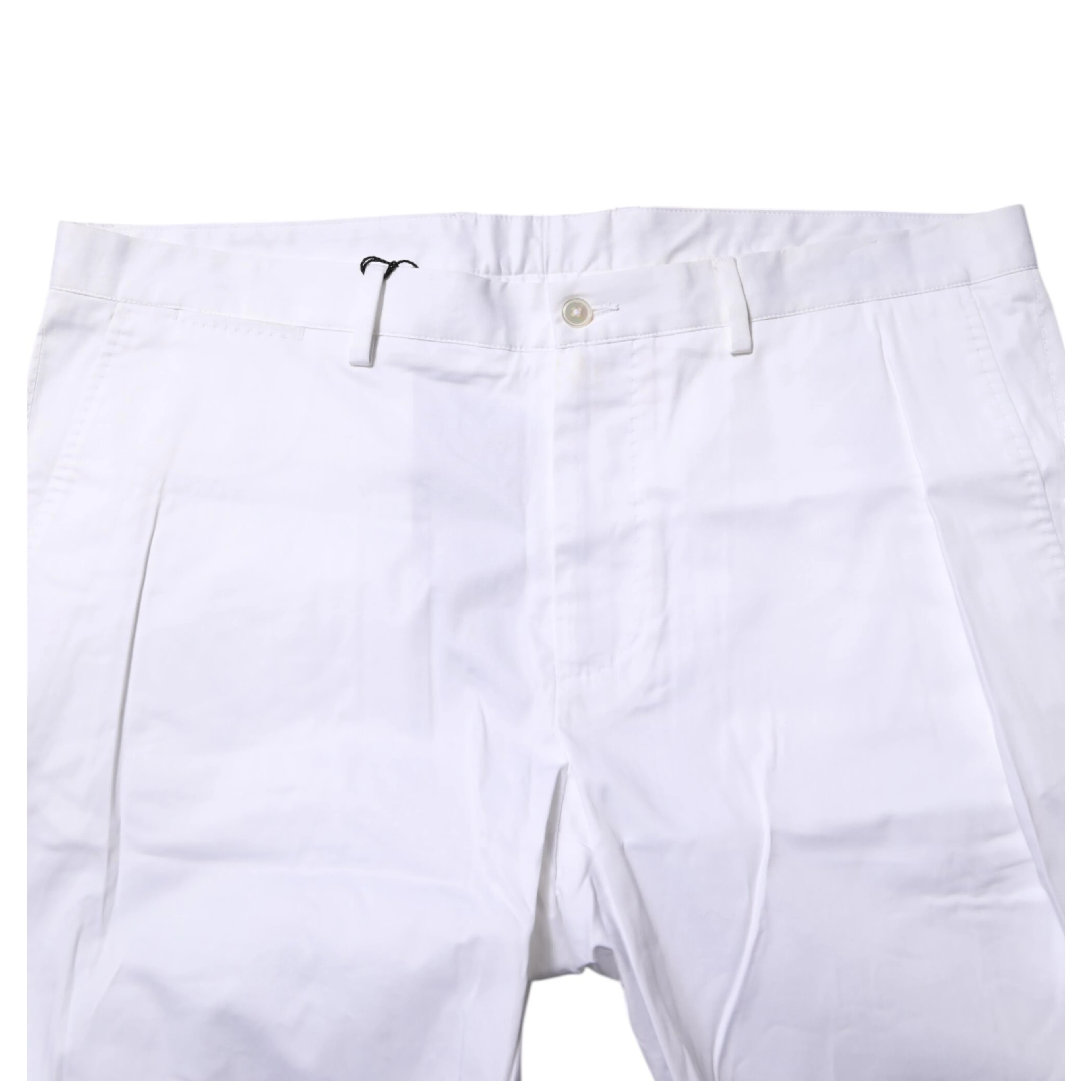 White Chinos Cotton Stretch Casual Shorts