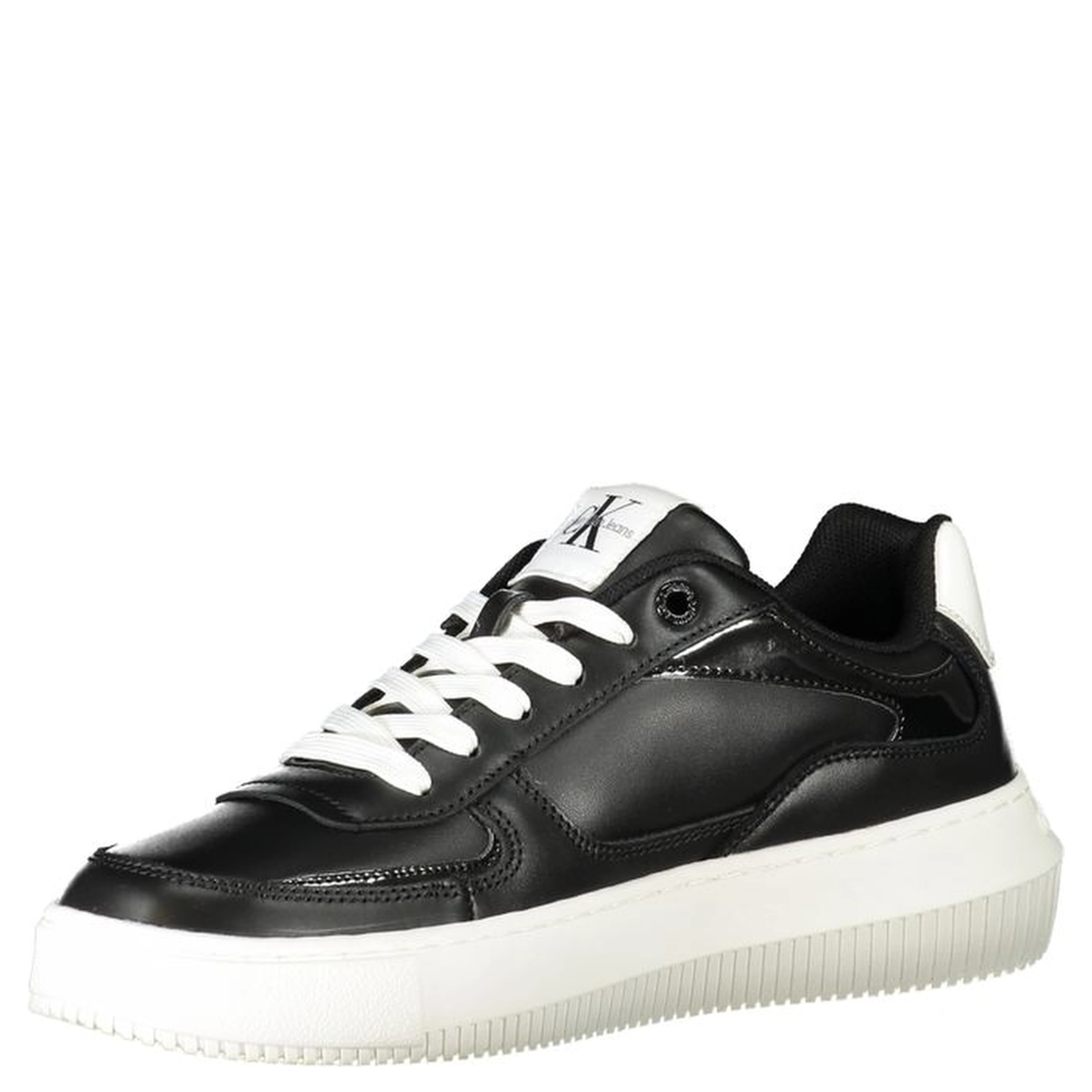 Black Polyester Sneaker