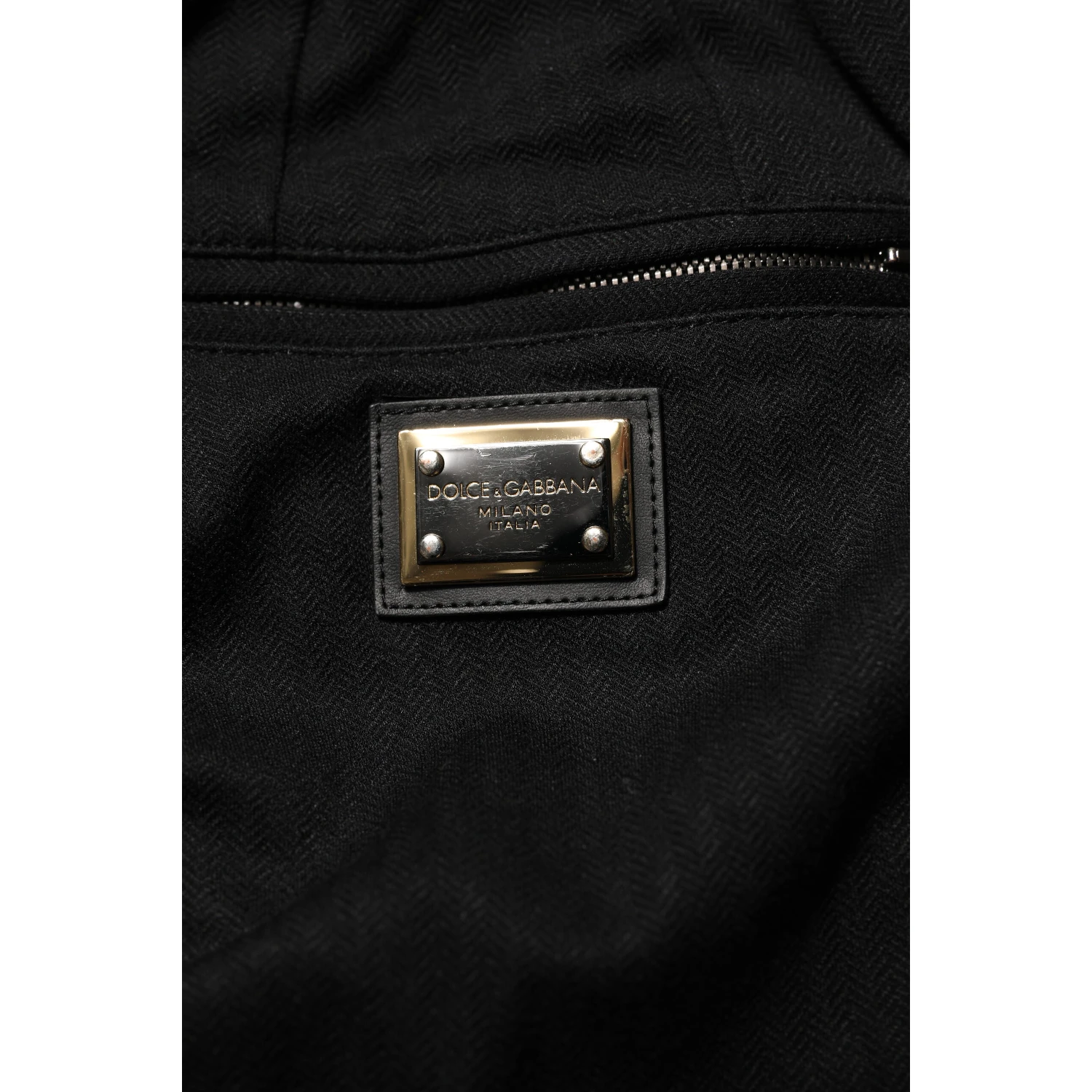 Black Viscose Skinny Logo Men Jogger Pants