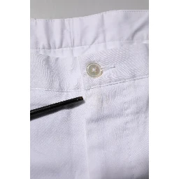 White Chinos Cotton Stretch Casual Shorts