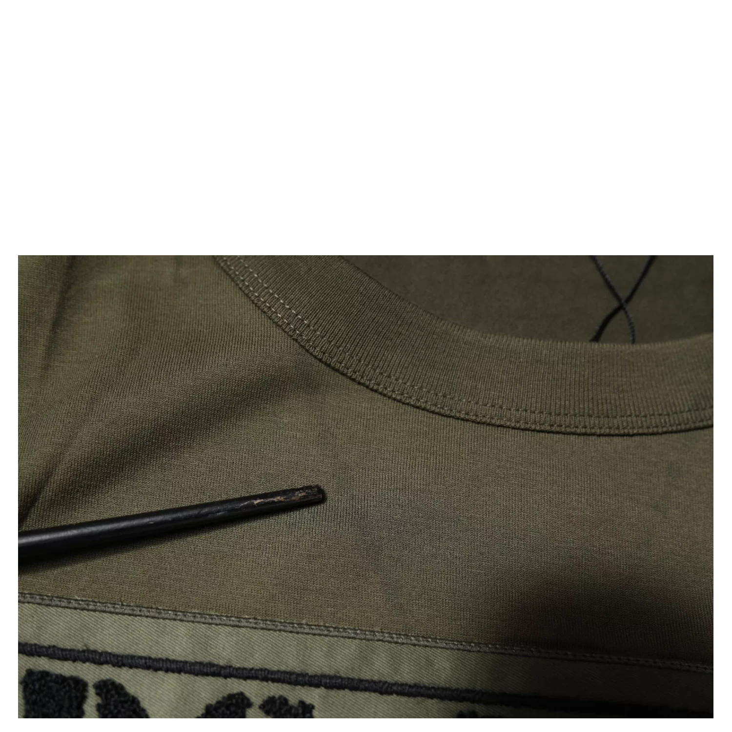 Army Green DG Love Cotton Crew Neck T-shirt
