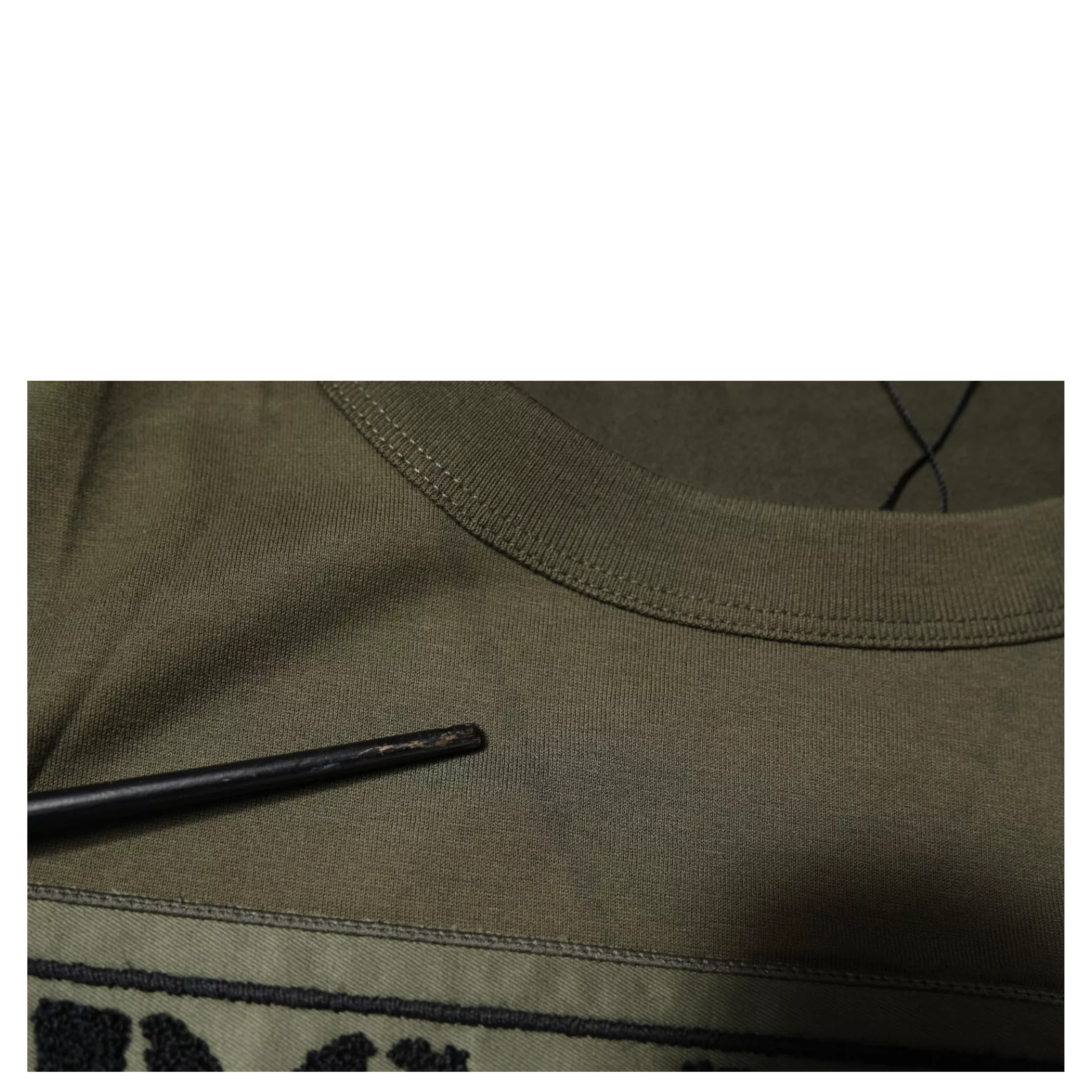 Army Green DG Love Cotton Crew Neck T-shirt
