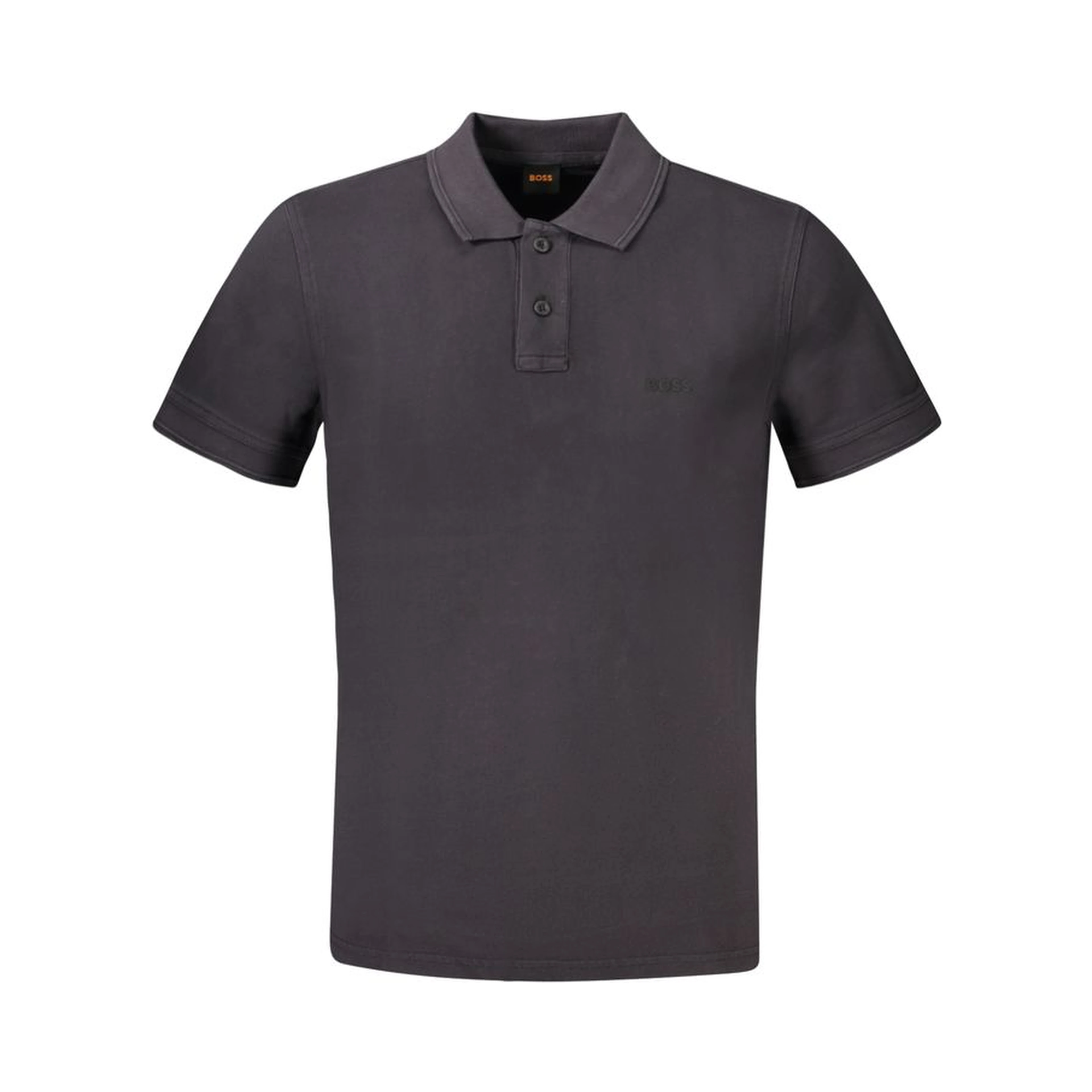 Black Cotton Polo Shirt