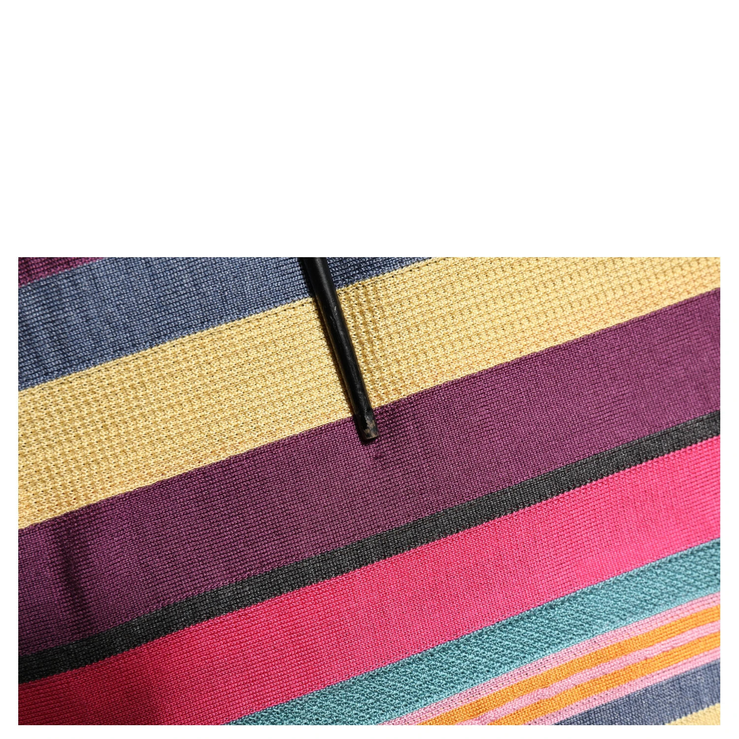 Multicolor Stripes Collared Men Polo T-shirt