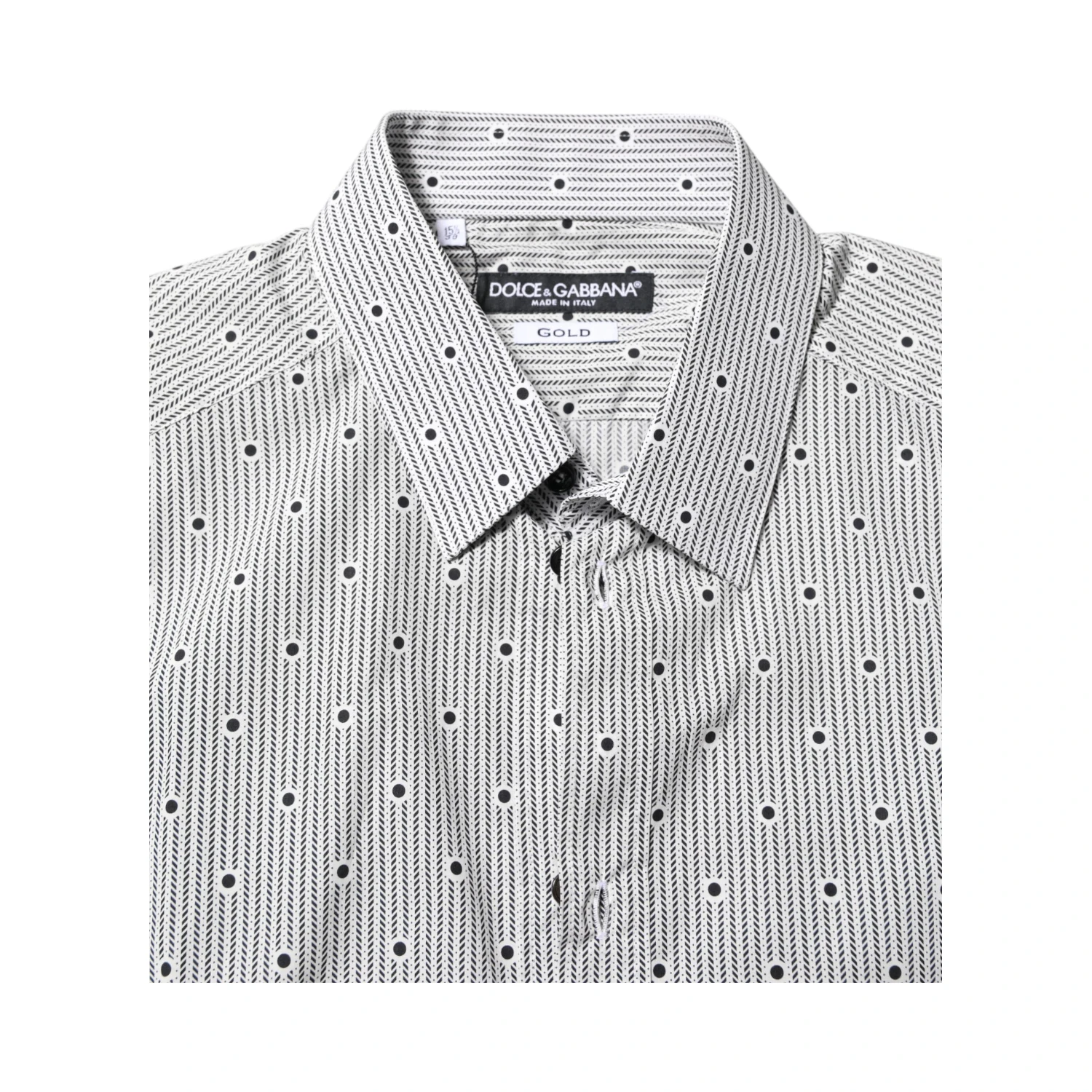 Gray Dotted Semi Fitted GOLD Men Formal Shirt