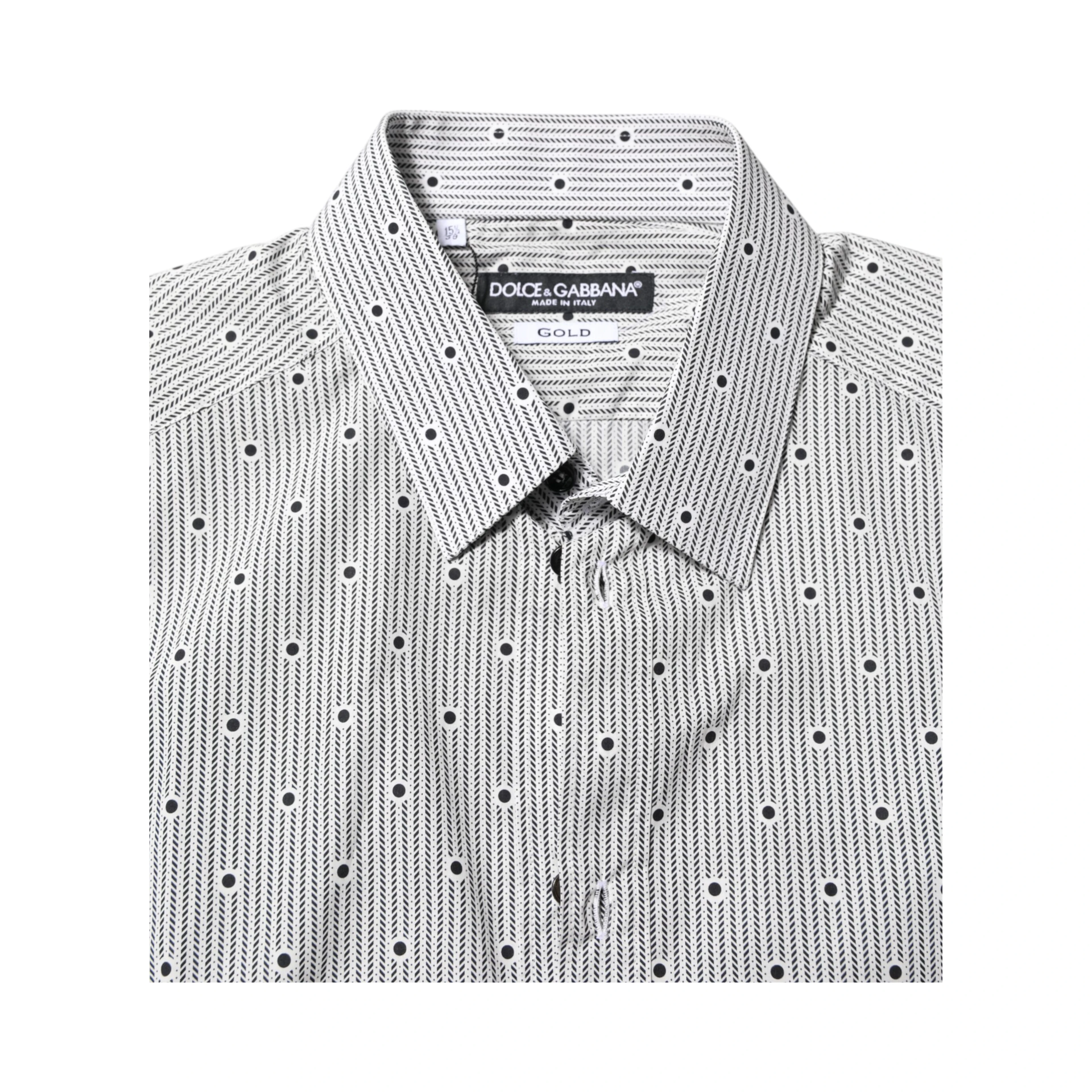 Gray Dotted Semi Fitted GOLD Men Formal Shirt